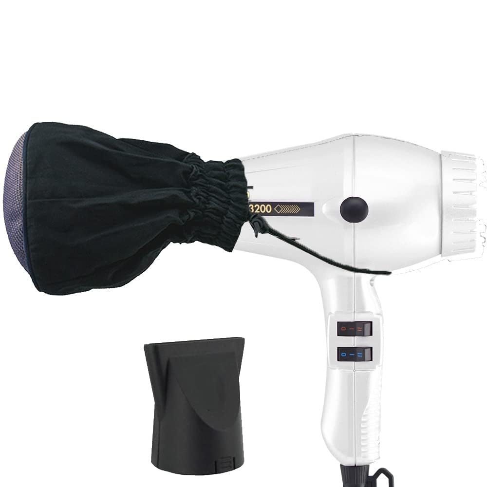 Turbo Power Twin Turbo 3200W Professional Hair Dryer with Metal Mesh Diffuser - Fast Drying, Ionic Technology for Frizz-Free Hair | Salon & Home Use, Travel Friendly Hair Styling Tool (2-Piece Set)