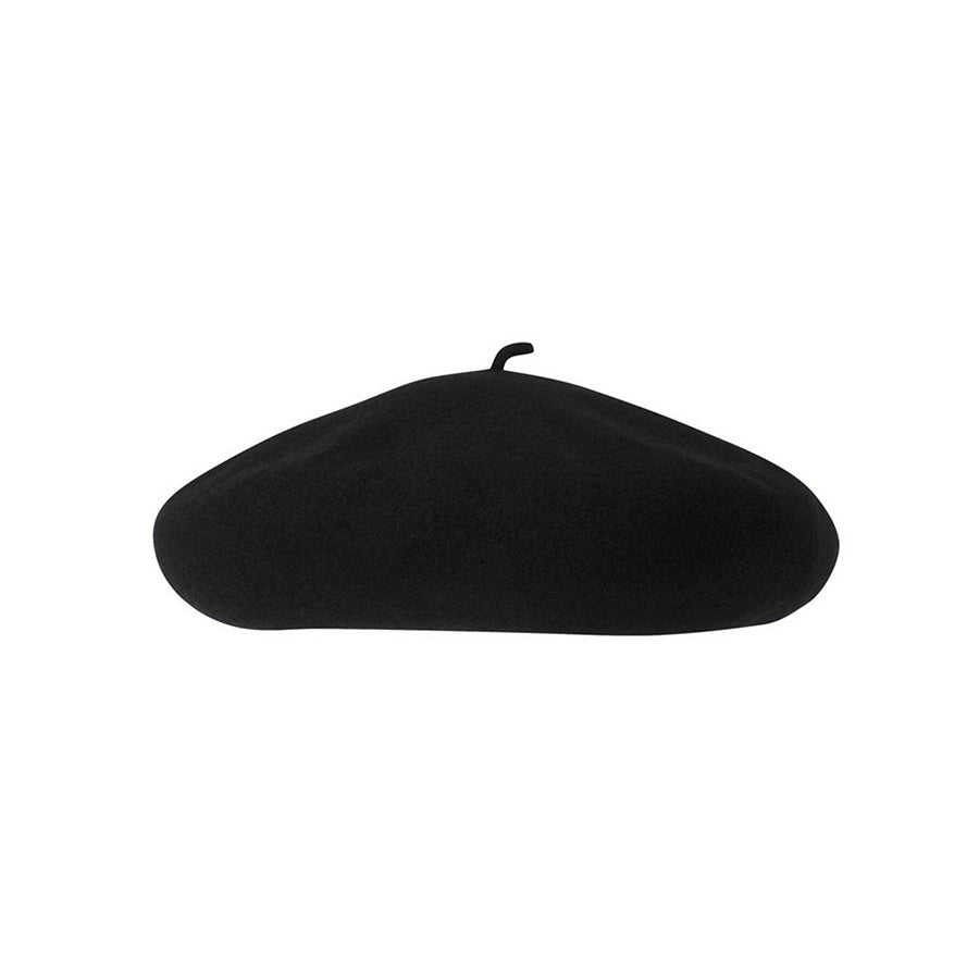 KANGOL Anglobasque Beret Black - Classic Wool French Hat for Women & Men | Perfect for Winter, Fashion Outfits, and Casual Wear