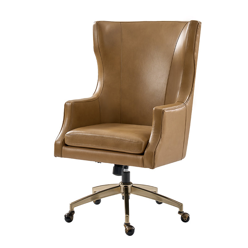 Premium Elodio Office Chairs with Genuine Leather - Ergonomic Executive Desk Chair for Home & Business Workspaces