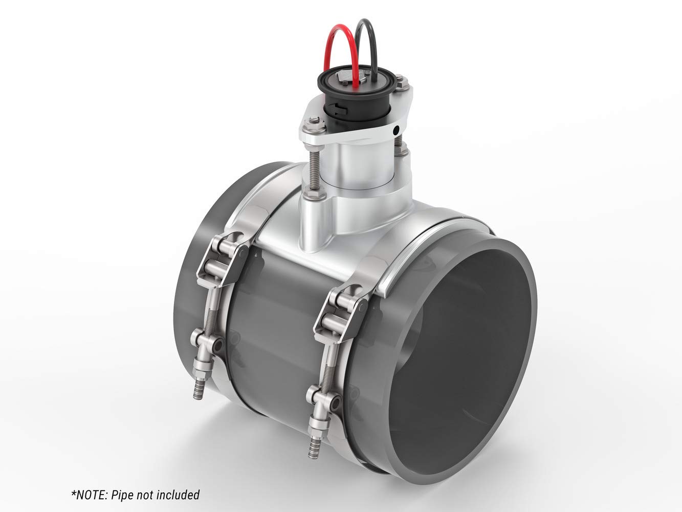 ASME Certified 6-Inch Pipe Saddle for QS200 Meter - Precision Machined for Industrial & Plumbing Applications