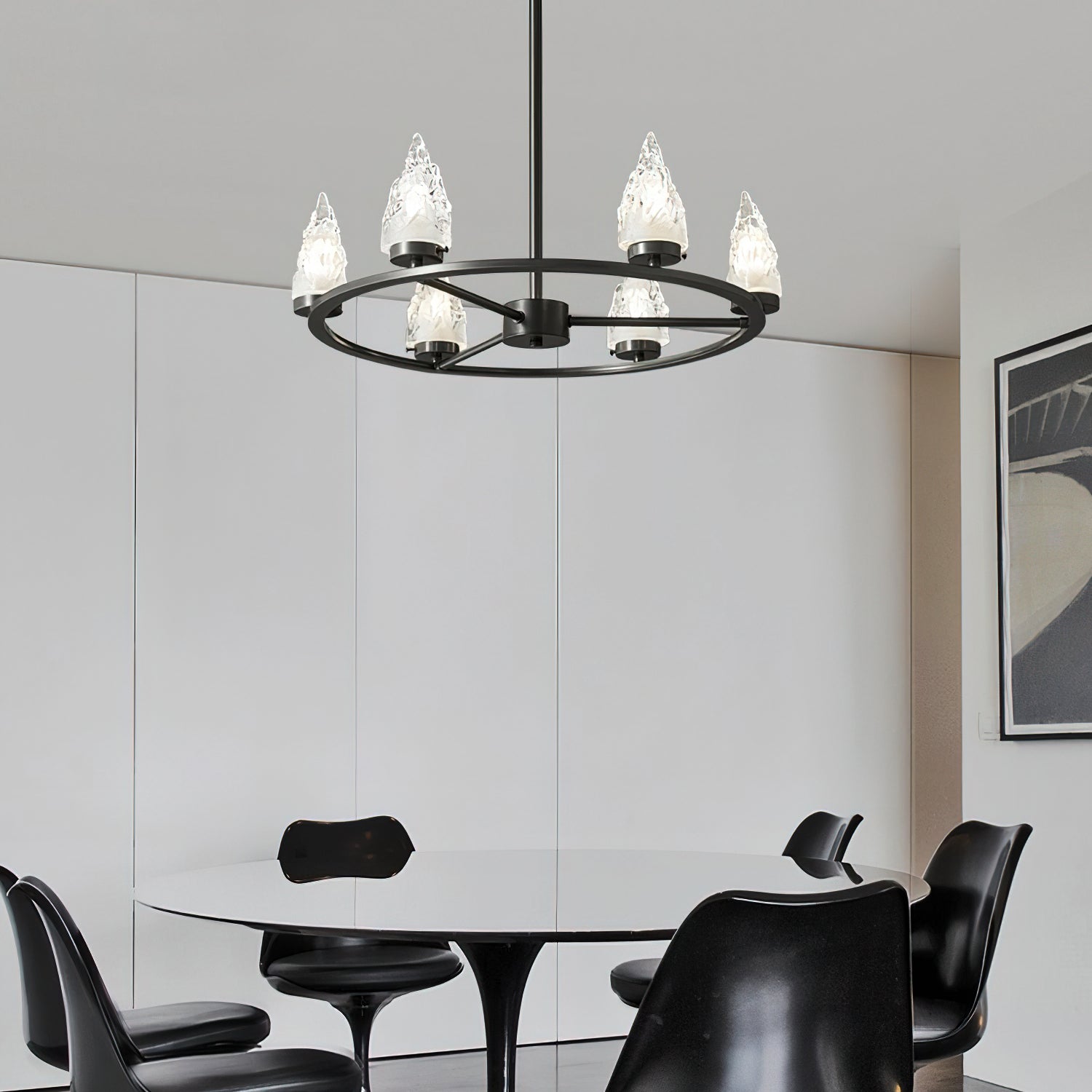 Mountain Peak Chandelier - Modern Crystal Ceiling Light Fixture for Dining Room, Living Room & Bedroom - Elegant Home Decor Lighting for Weddings & Luxury Interiors
