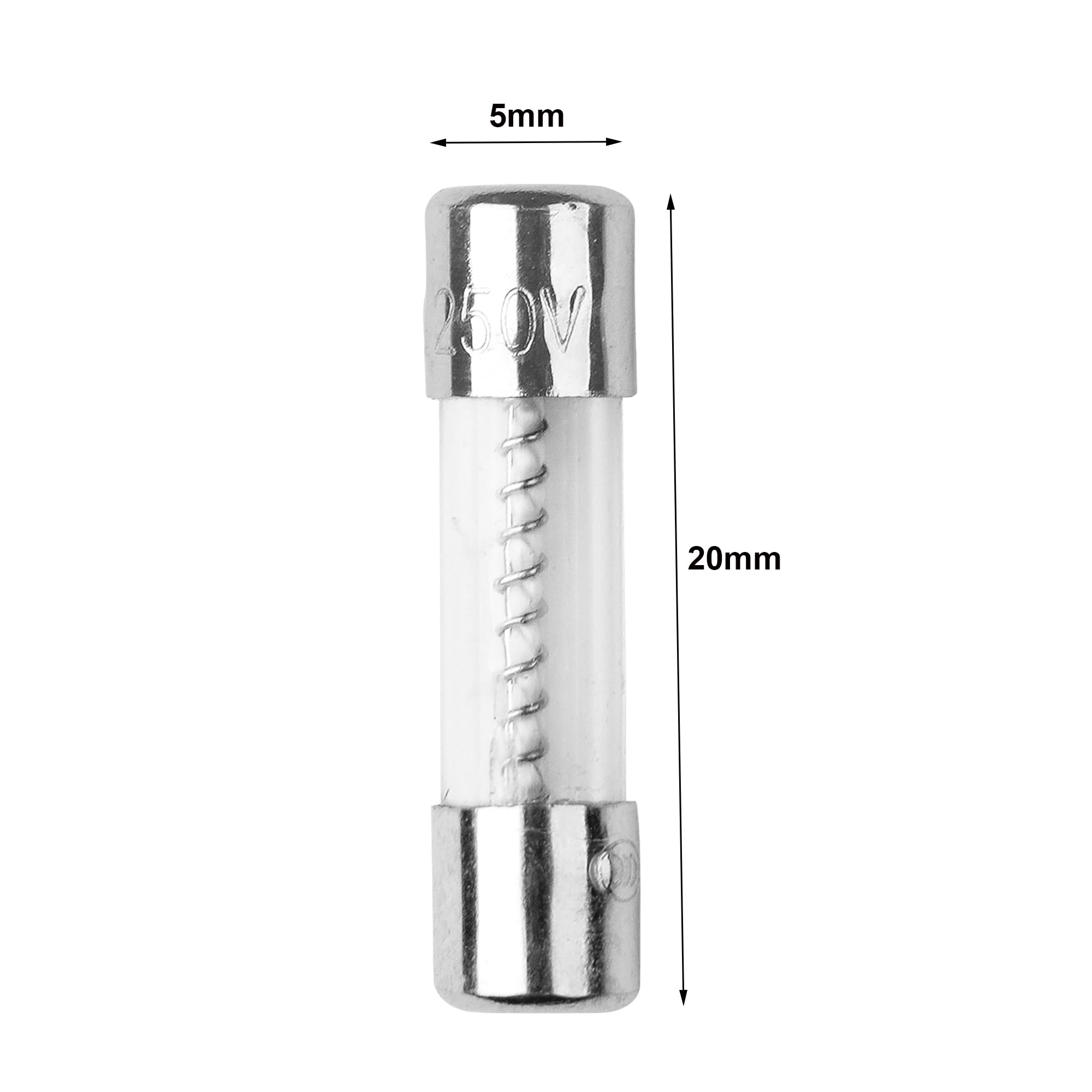 10Pcs 15A Slow Blow Fuse 15Amp Time Delay Fuse T15AL250V 250V Slow Burn Glass Tube Fuse T15AL 5x20mm - Perfect for Electronics, Appliances, and Power Supply Protection