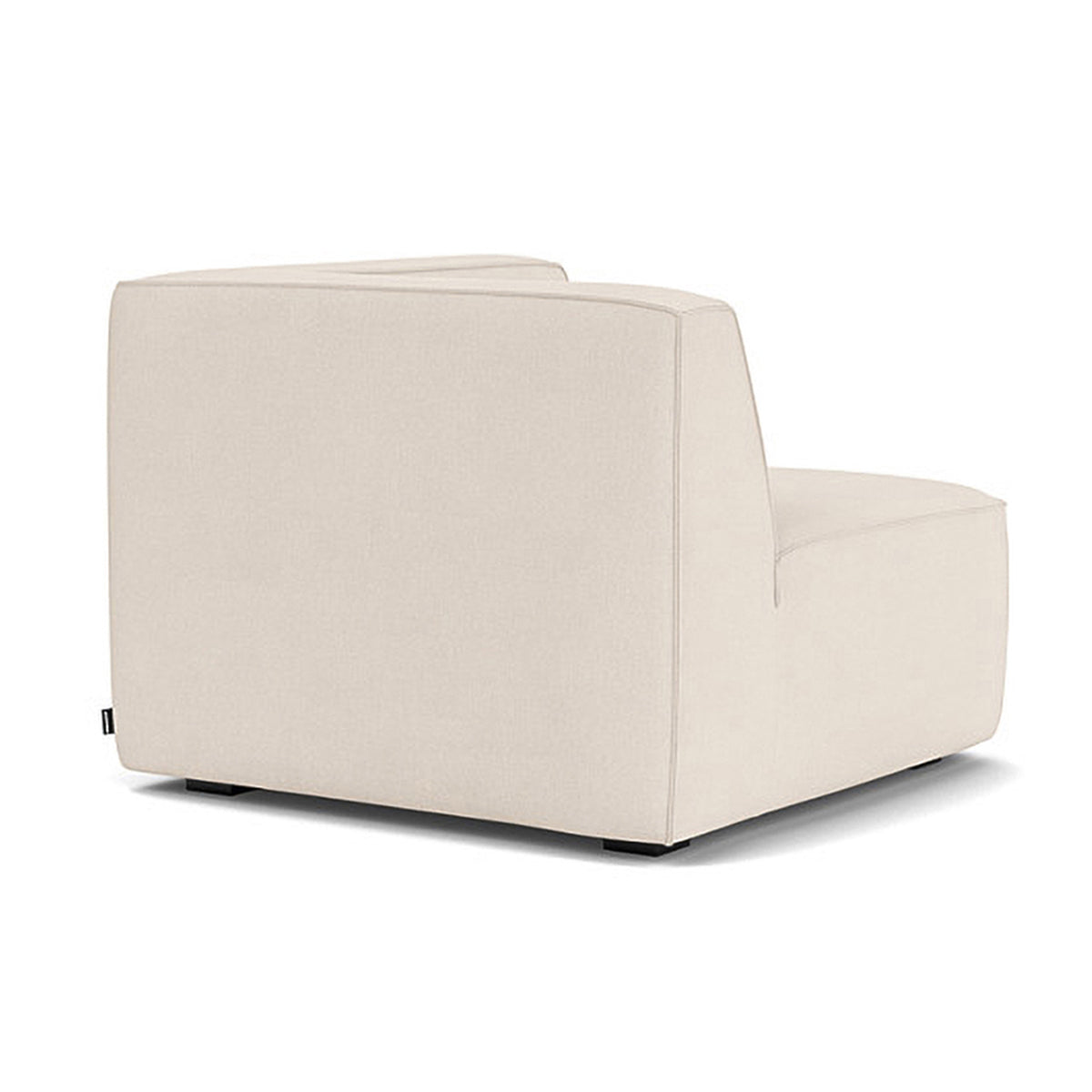 Modern Dane Fabric 1-Seater Left Corner Modular Sofa - Compact Sectional Couch for Small Living Rooms & Apartments