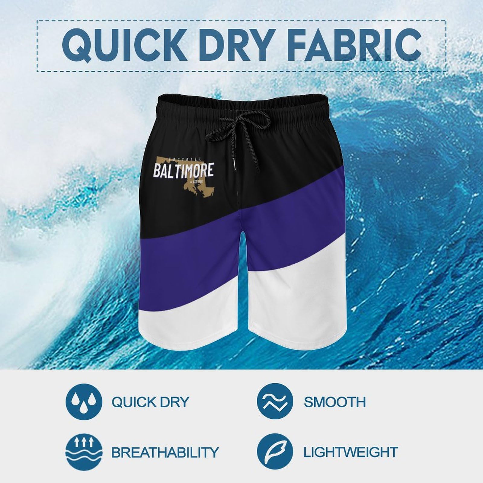 **Men's Quick Dry Football Shorts - Breathable Athletic Shorts for Casual, Sports & Beach - Perfect Gift for Youth & Fans**    *(Use for Training, Soccer Matches, Gym Workouts, Beach Volleyball & Everyday Wear)*