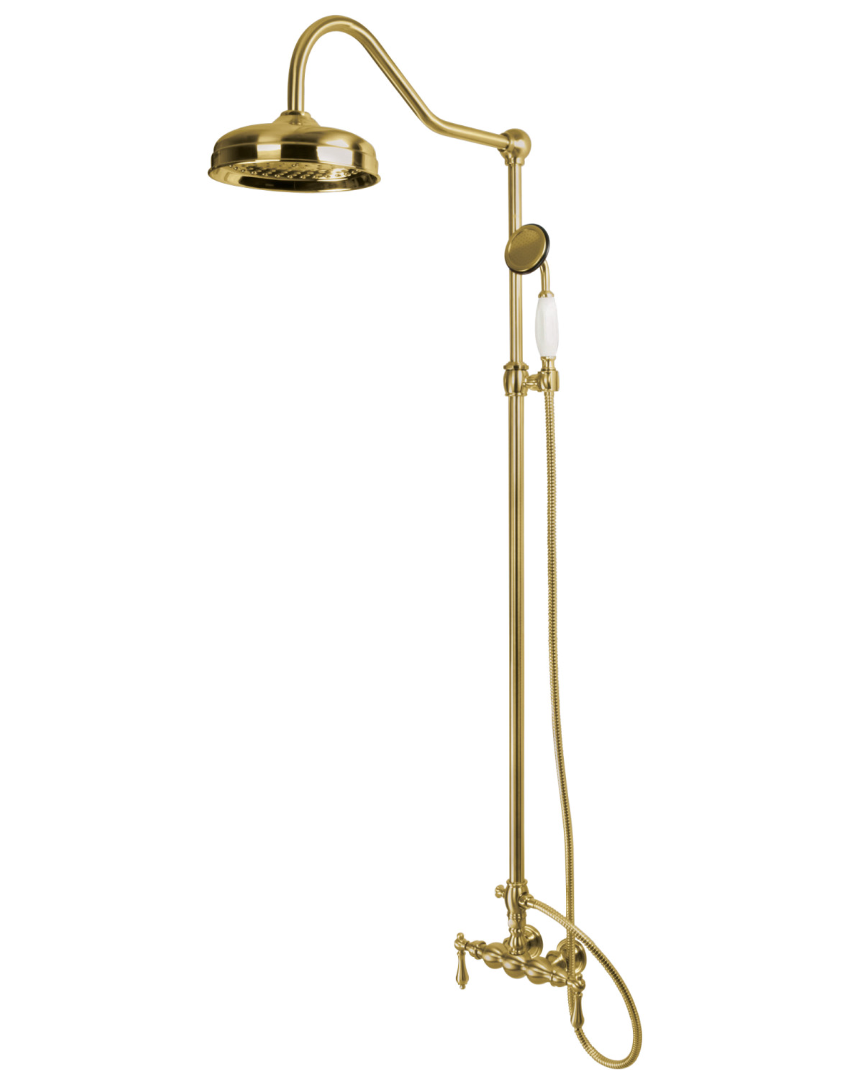 Rain Drop Shower System Combo - Luxury Rainfall Shower Head with Handheld Sprayer, 8 Inch Chrome Finish - Perfect for Spa-Like Bathroom Experience & Relaxing Shower Time