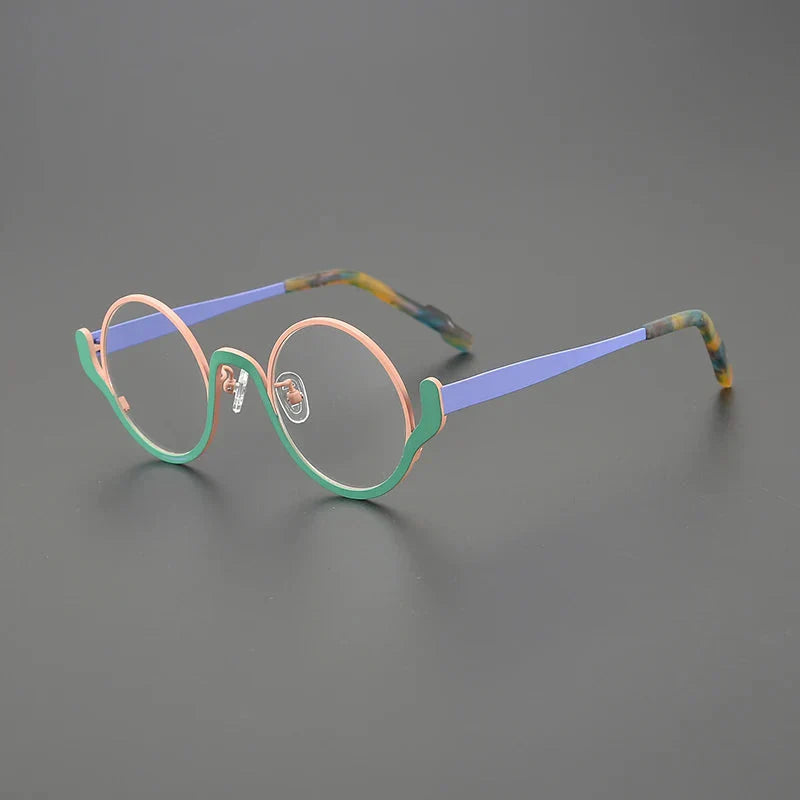 Ollie Small Round Titanium Glasses Frame - Lightweight & Durable Eyewear for Men & Women | Perfect for Reading, Driving & Fashion Accessories