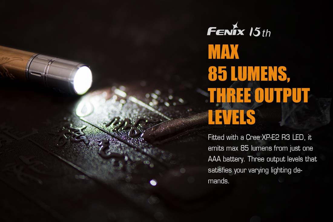 Fenix 15th Anniversary Edition LED Flashlight - High Lumens, Durable & Waterproof for Camping, Hiking, Emergency & Outdoor Adventures