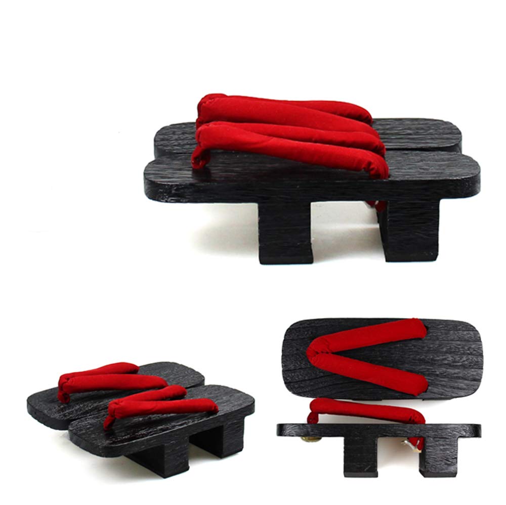 Japanese Traditional Geta Sandals for Women - Wooden Clogs with Tabi Socks Set (Sizes 5-9) - Comfortable Cosplay & High Heel Slippers for Anime Lovers, Tea Ceremony & Cultural Events