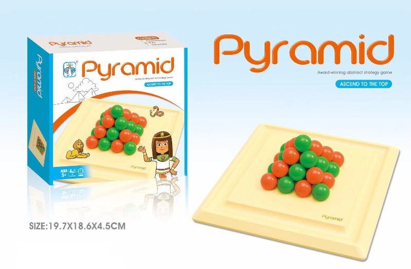 3D Pyramid Puzzle Game - Brain Teaser & Stress Relief Toy for Adults & Kids - Perfect for Family Game Night, Office Desk Decor, and Educational STEM Learning