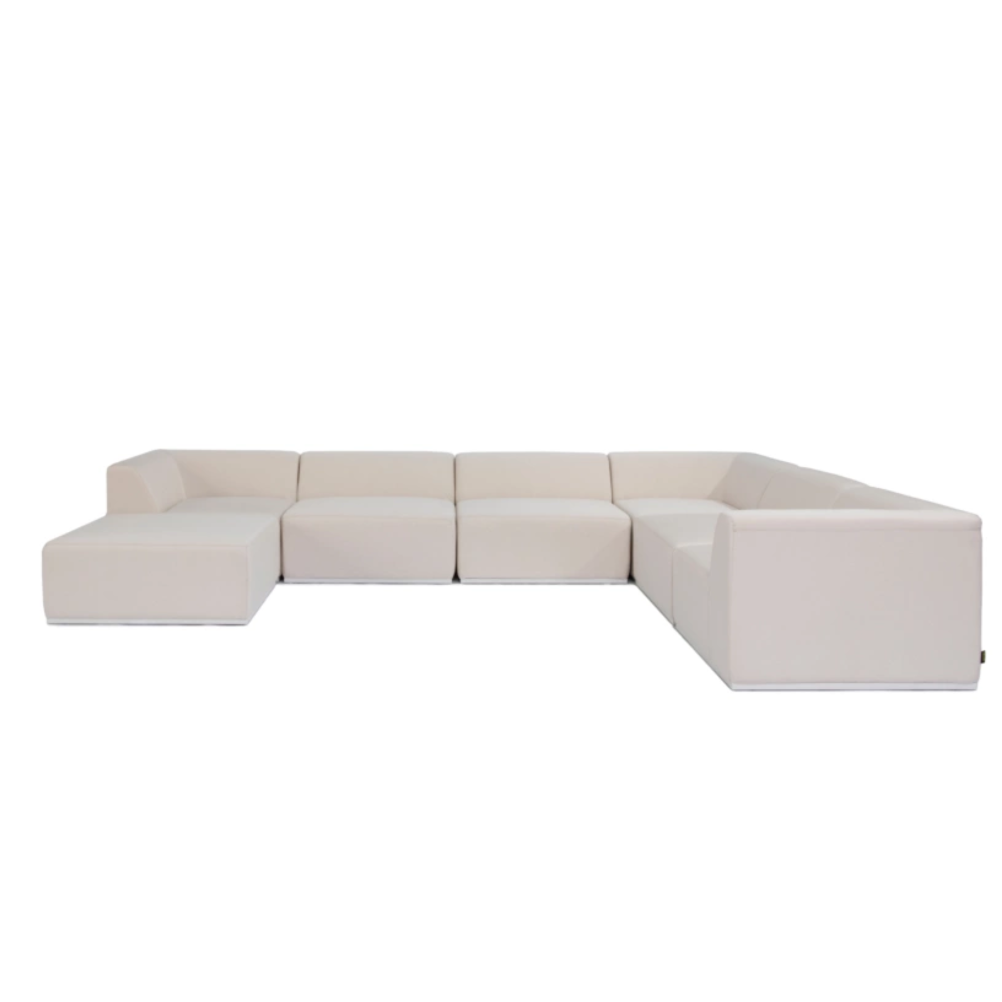 Blinde Design Relax Modular 7 U Sofa Chaise Sectional - Modern L-Shaped Sectional Sofa with Chaise Lounge for Living Room, Family Room & Home Theater Comfort