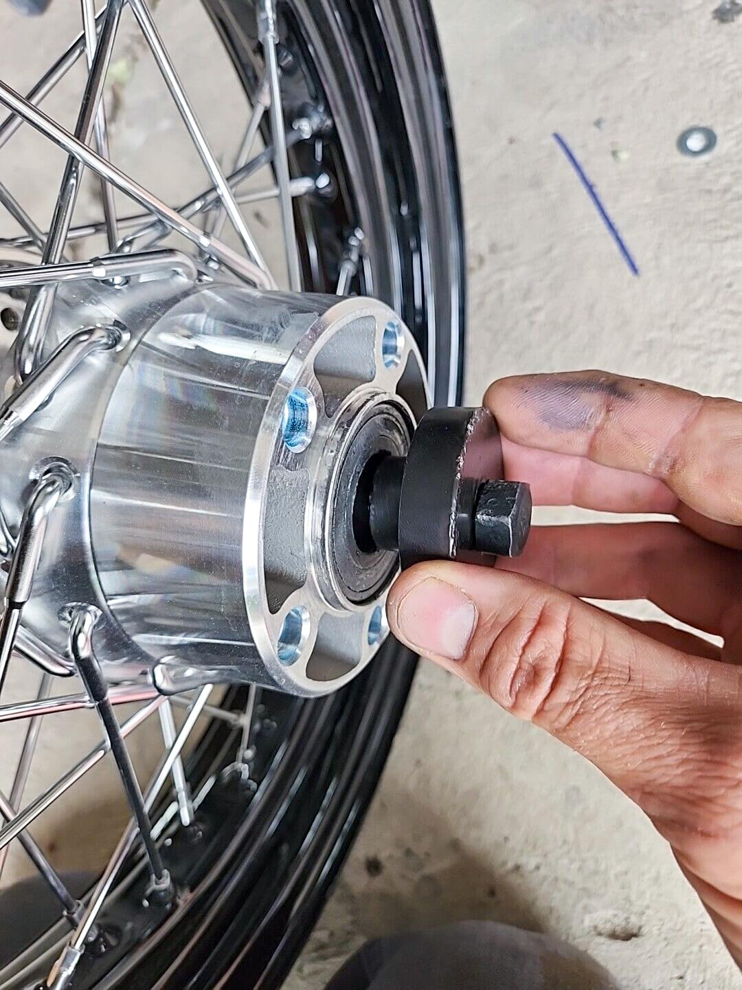 **Mofun Wheel Bearing Puller Kit - Compatible with Harley Twin Cam & Sportster (2000-2024) - 0.75