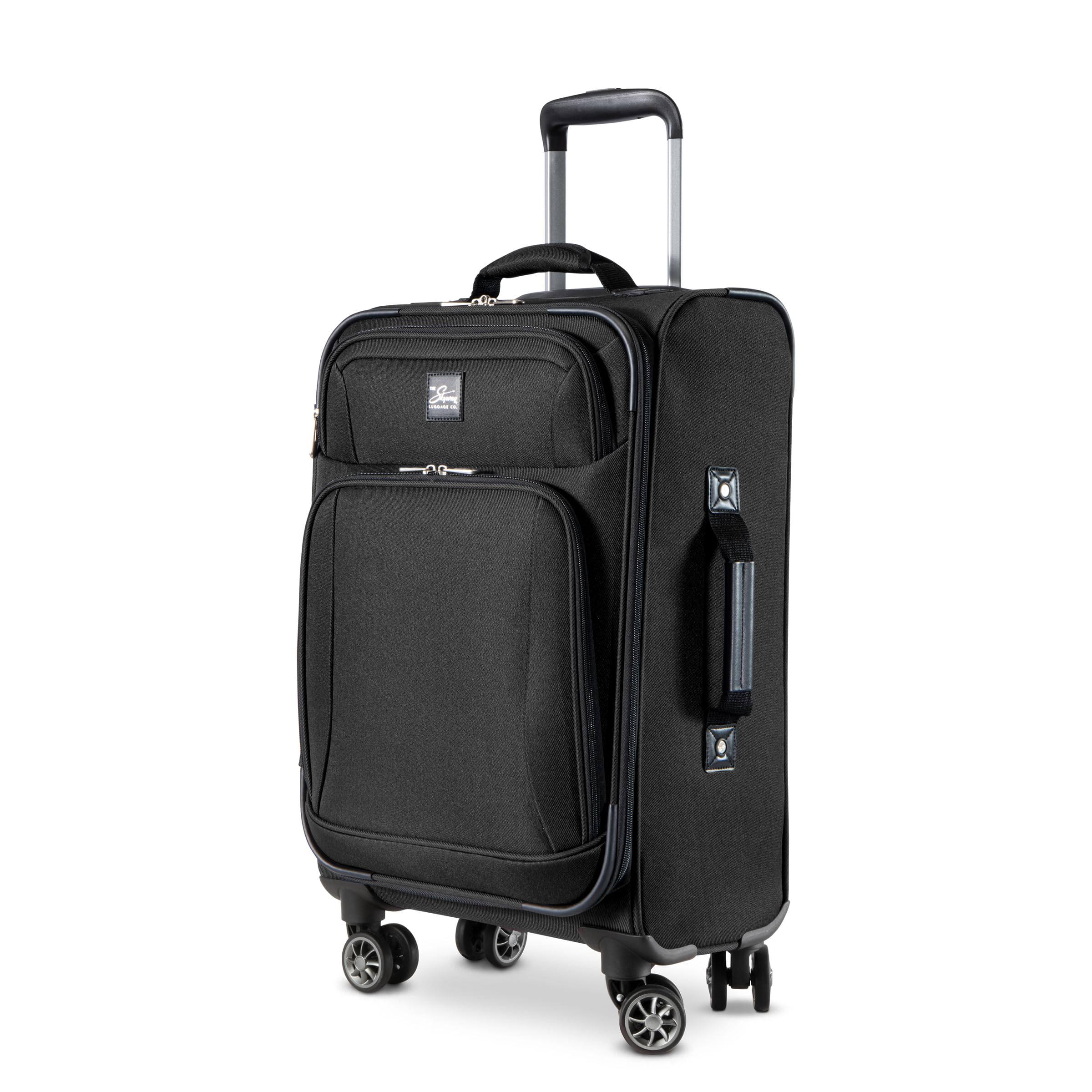 **Skyway Epic 20-Inch Lightweight Softside Spinner Carry-On Luggage - TSA Approved Black Travel Suitcase with Wheels & Telescoping Handle | Perfect for Business Trips, Weekend Getaways & Air Travel**