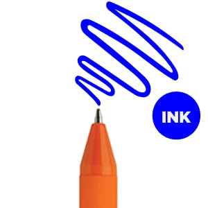 Orange Cap - Blue Ink