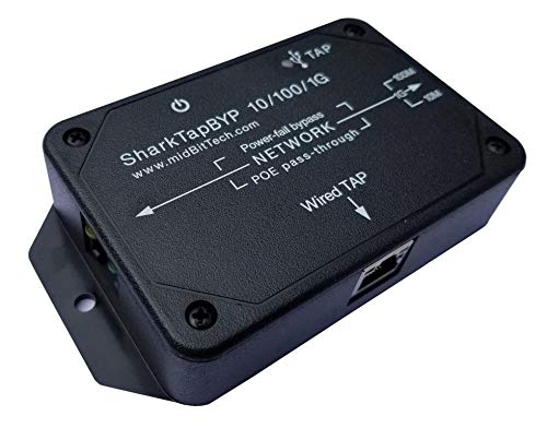SharkTapBYP Ethernet Network Sniffer - High-Speed Packet Capture Tool for Cybersecurity & IT Professionals | Perfect for Network Monitoring, Troubleshooting & Security Analysis