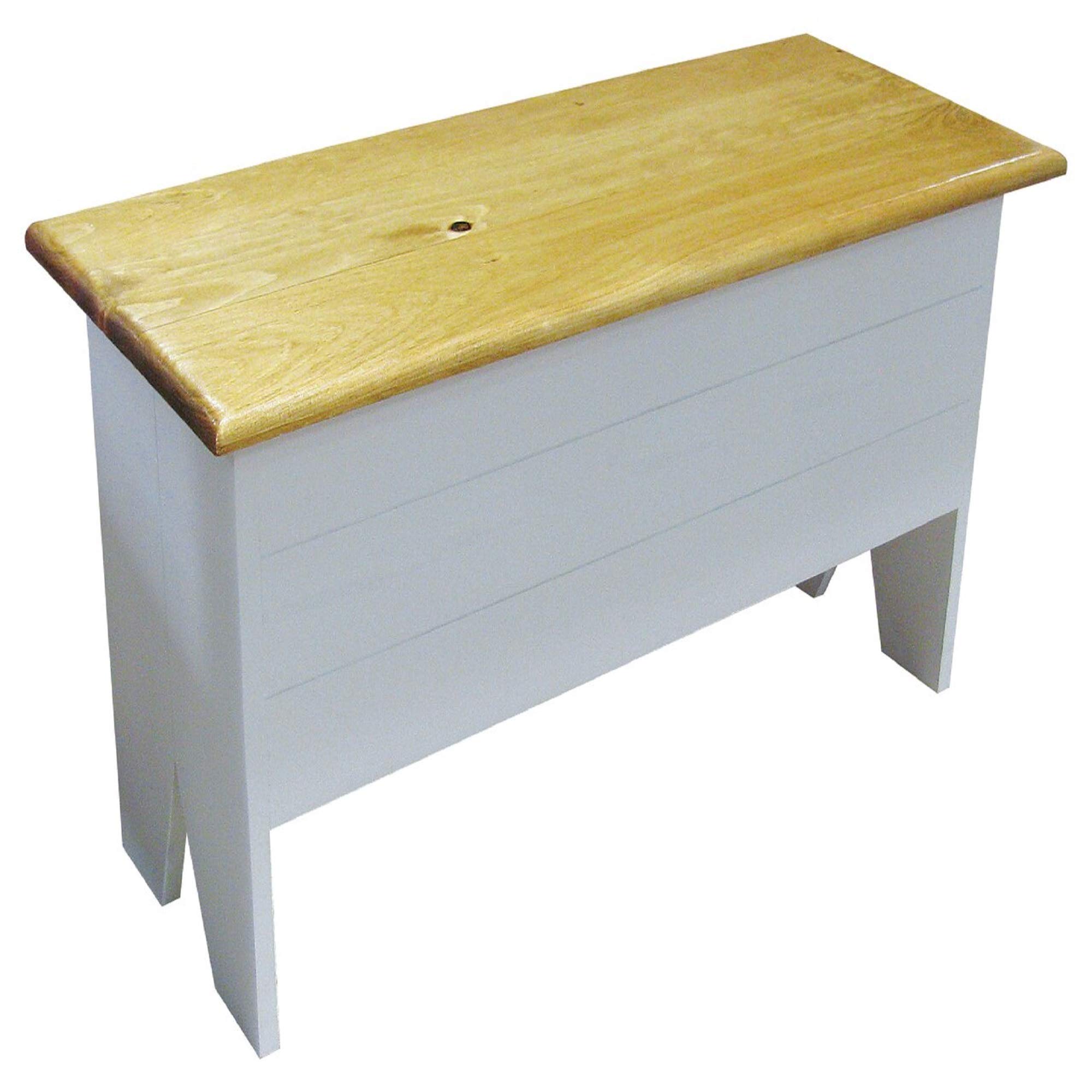 Modern 3' White Cottage Storage Bench for Entryway, Living Room & Bedroom - Stylish Home Organization Furniture with Seating