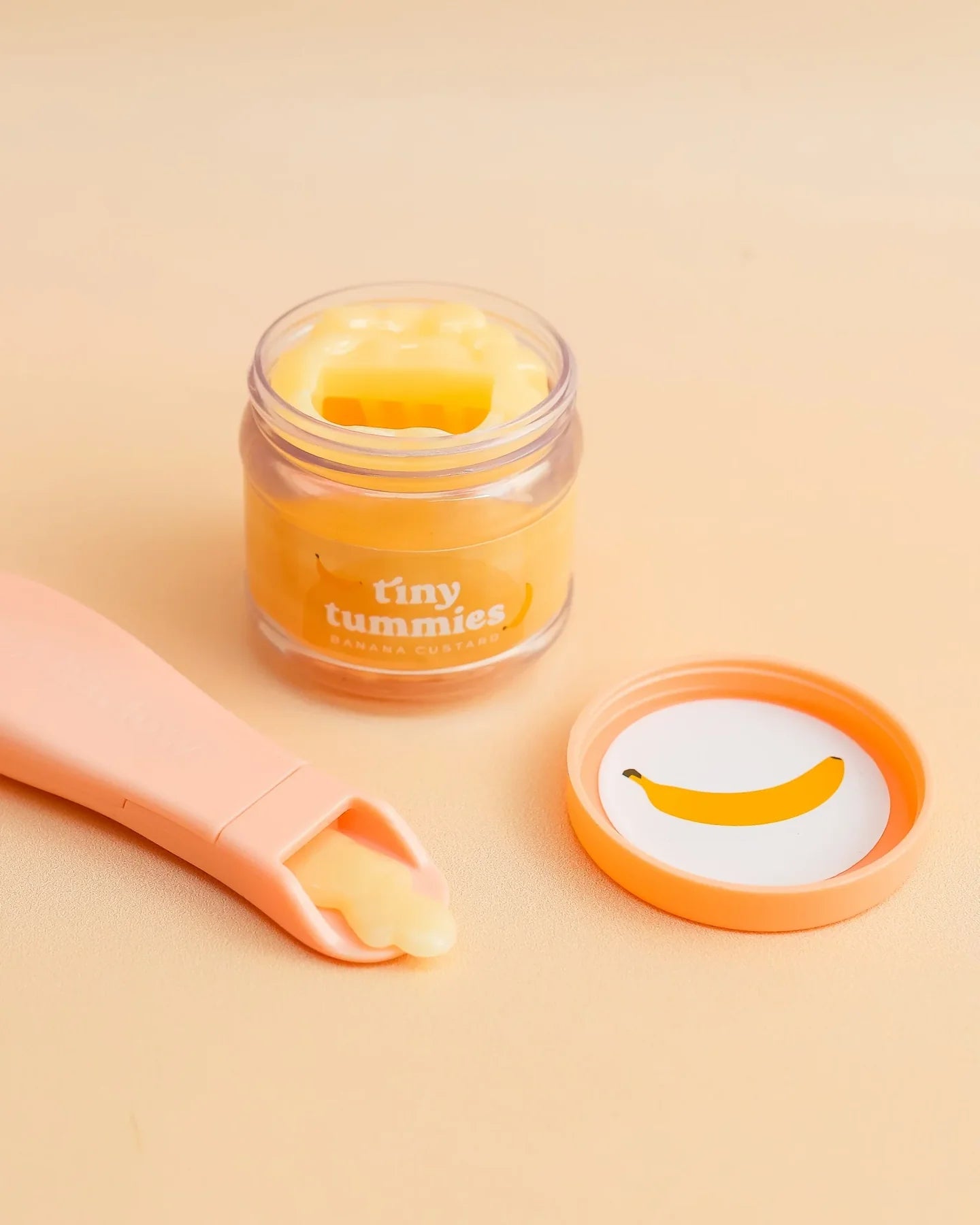 Tiny Tummies Doll Play Jar & Spoon Food Set - Pretend Play Kitchen Accessories for Kids - Perfect for Role Play, Tea Parties & Toddler Learning Activities