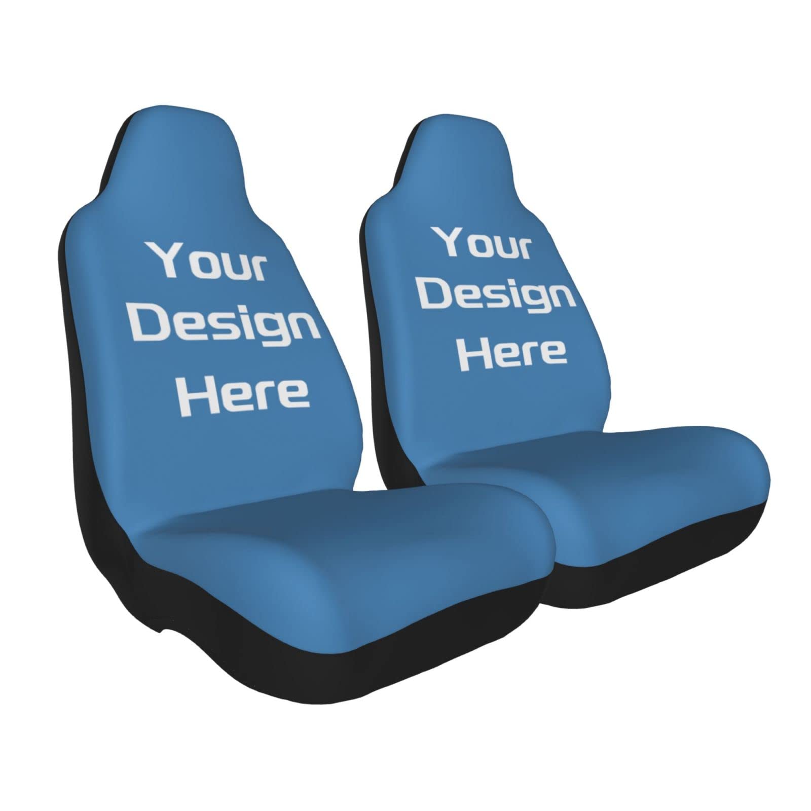 **Custom Personalized Car Seat Covers with Photo – Universal 2-Piece Set for Cars, Trucks & SUVs – Durable & Stylish for Daily Commute, Road Trips & Family Travel**