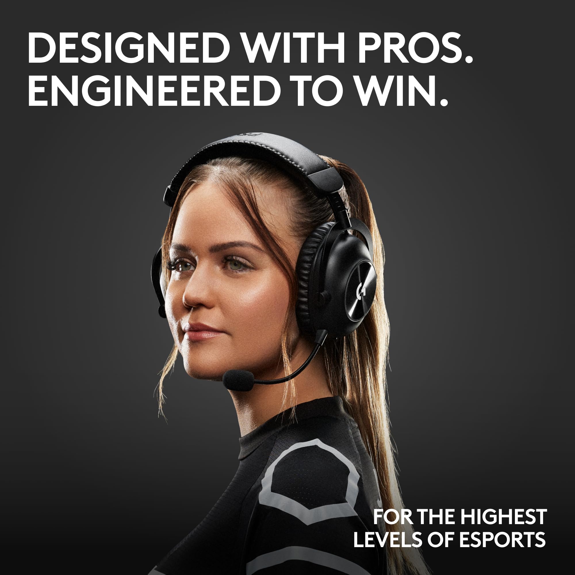 Logitech G PRO X 2 Lightspeed Wireless Gaming Headset with Detachable Boom Mic - 50mm Graphene Drivers, DTS:X 2.0 7.1 Surround Sound - Bluetooth/USB/3.5mm Compatible for PC, PS5, PS4, Nintendo Switch (White) - Perfect for Competitive Gaming & Streaming