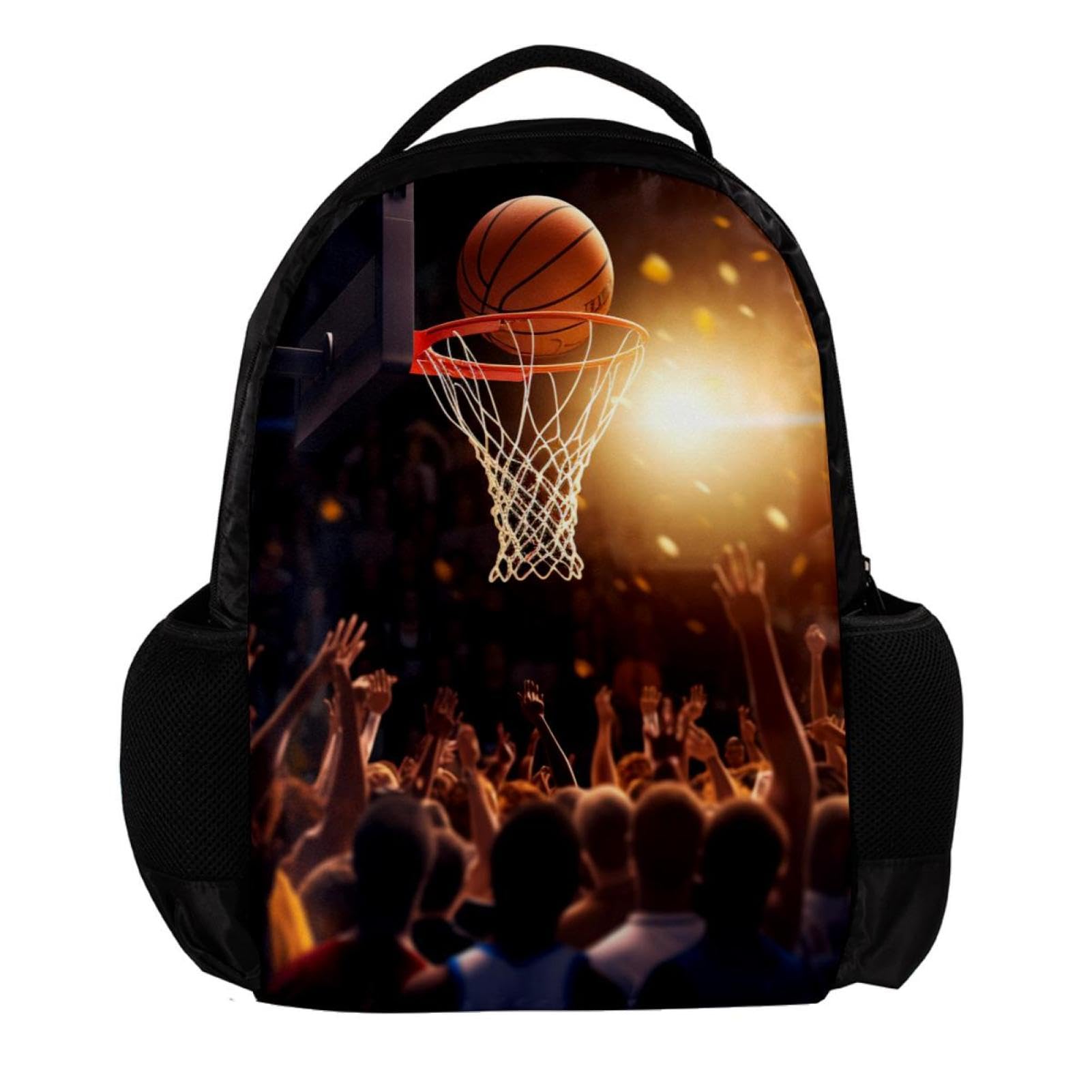 Men's & Women's Travel Backpack - Durable Basketball Backpack with Hoop - Perfect for Gym, School & Outdoor Adventures