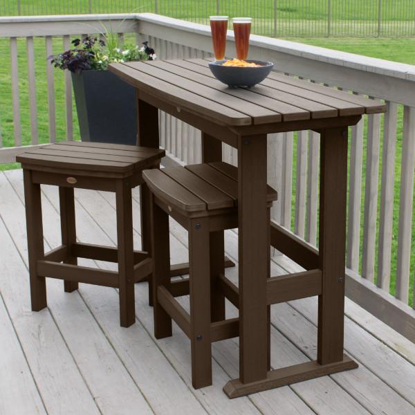 Lehigh 3-Piece Counter Height Balcony Set - Outdoor Patio Furniture for Small Spaces, Bistro Dining, and Apartment Living