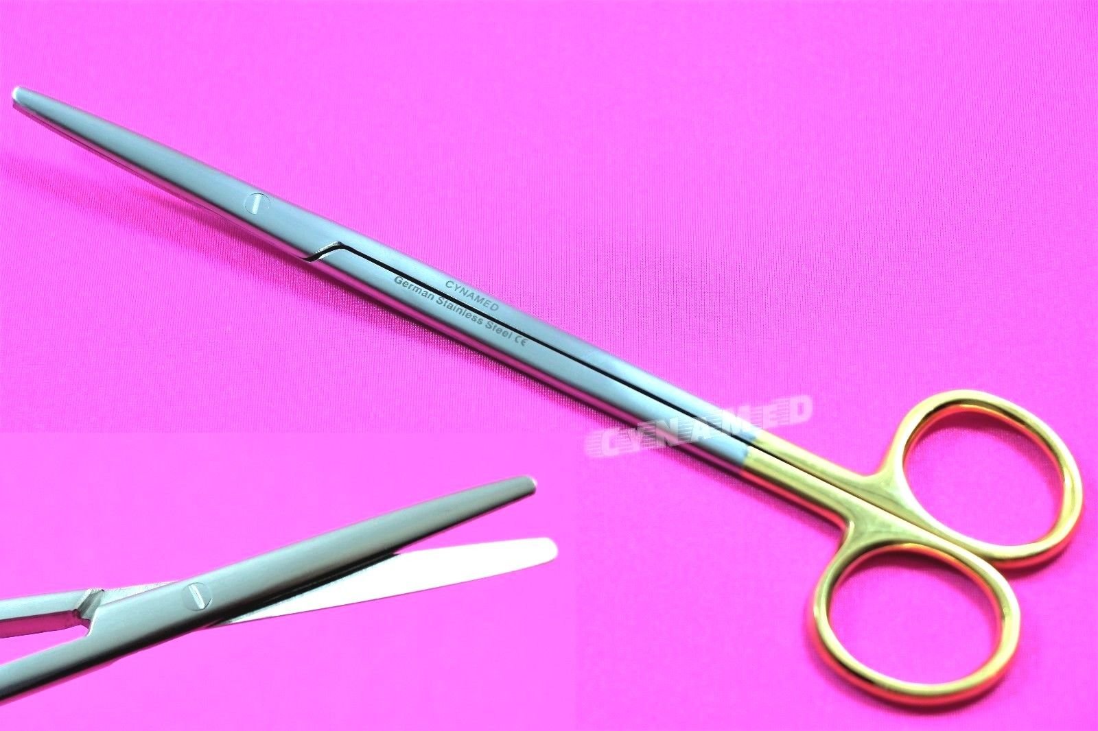 Premium 7-Inch German TC METZENBAUM Surgical Scissors with Tungsten Carbide Inserts - SuperSharp Precision for Medical, Veterinary & Crafting Use