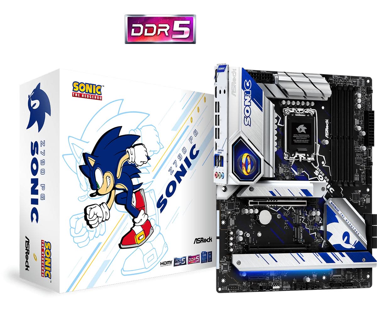 ASRock Z790 PG SONIC Intel LGA 1700 ATX Gaming Motherboard - High Performance for PC Builds, Overclocking & eSports