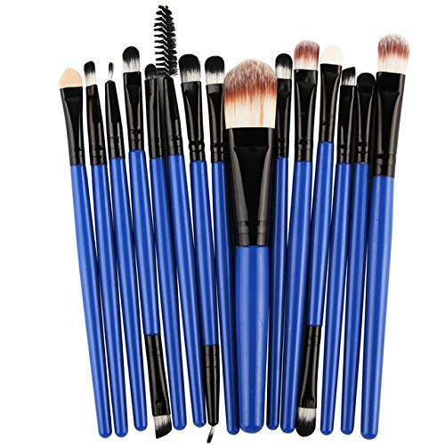 15-Piece Professional Makeup Brush Set for Foundation, Eyeshadow, Eyeliner & Lips | Vegan & Cruelty-Free Cosmetics Brushes | Perfect for Daily Makeup, Travel & Professional Makeup Artists