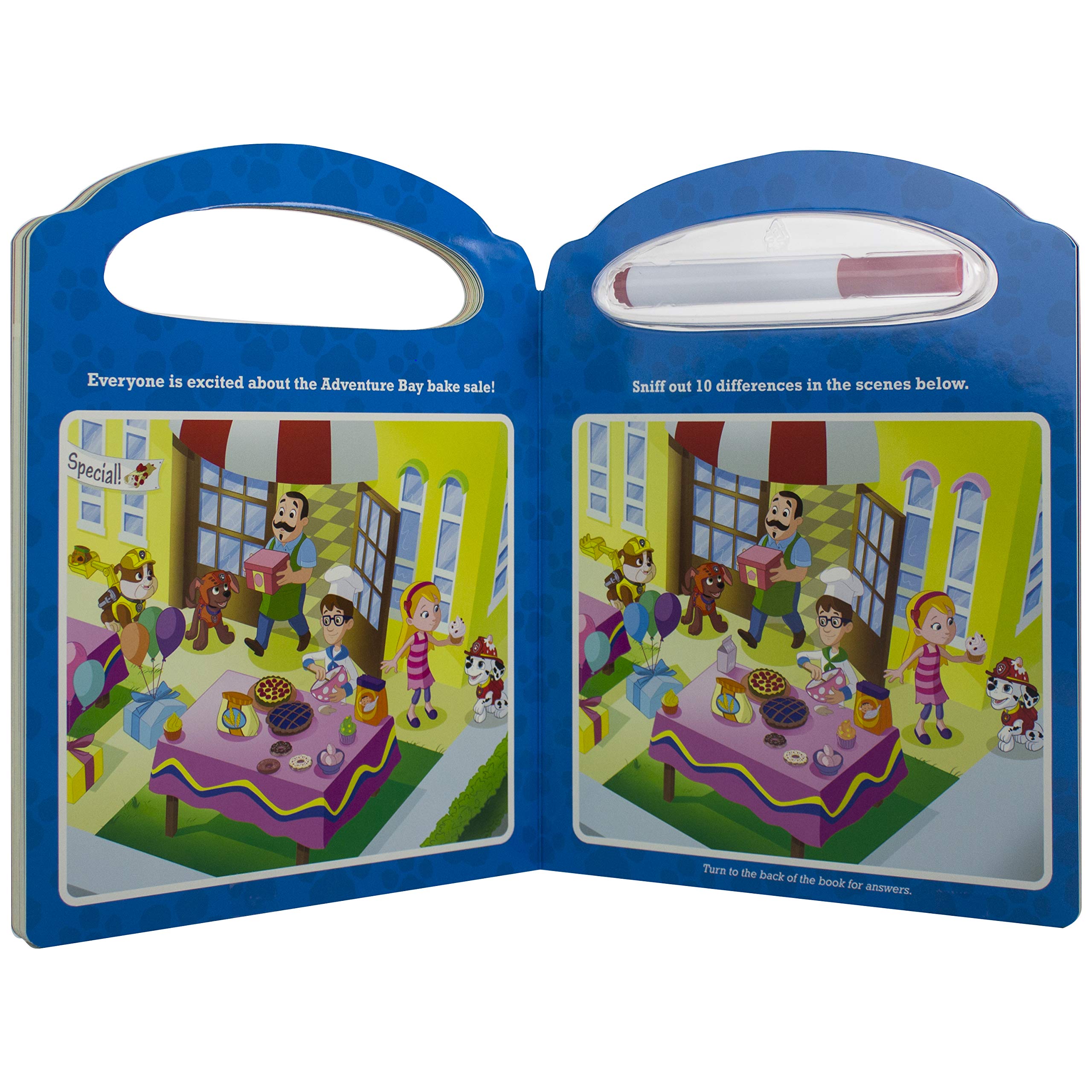 Paw Patrol Write and Erase Look and Find Wipe Clean Board Book - Interactive Learning Activity for Kids - Perfect for Preschool Education & Travel Entertainment
