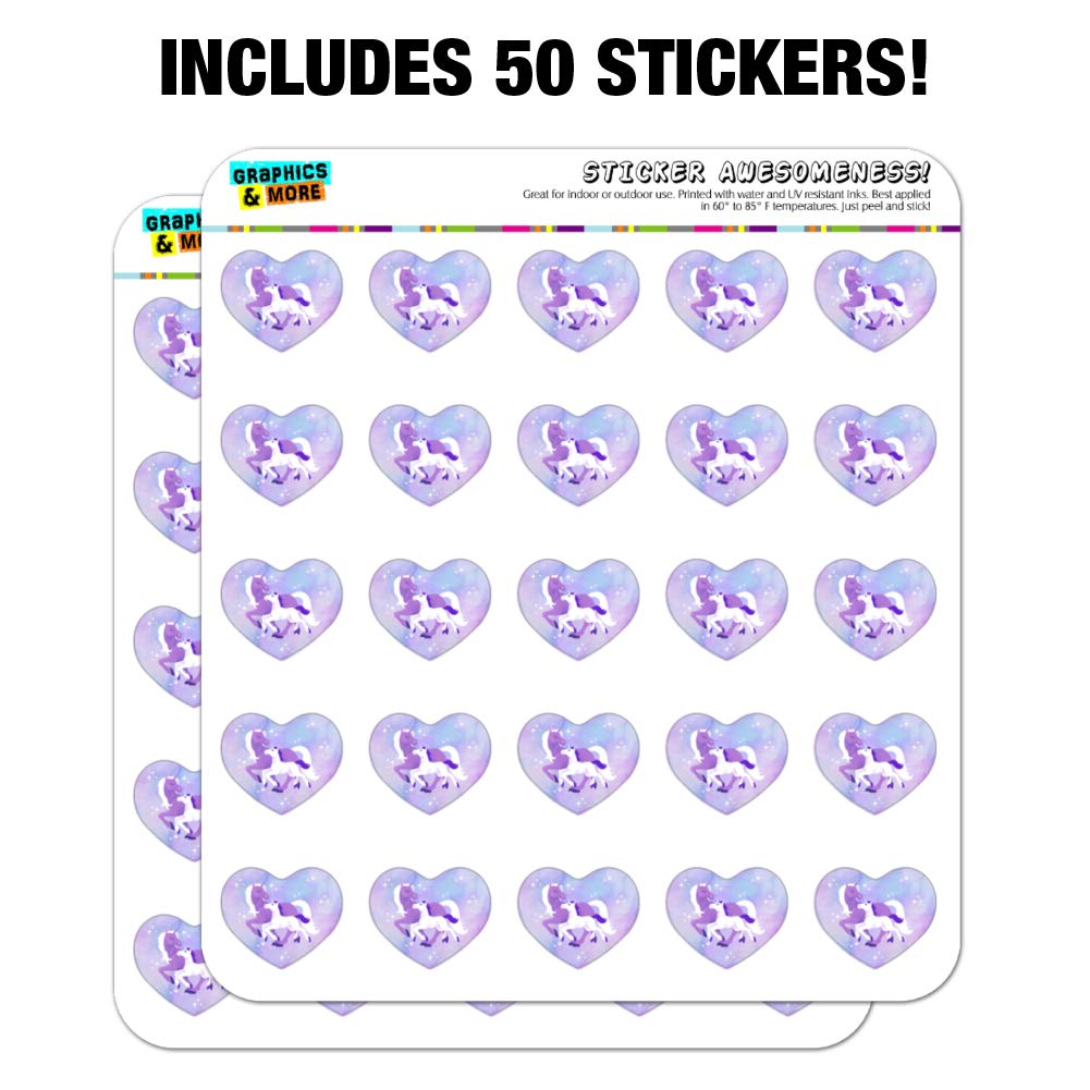 Magical Mom Unicorn & Baby Heart Shaped Planner Stickers - Scrapbook, Calendar, Journal Decoration - Perfect for DIY Crafts, Bullet Journals, and Scrapbooking Projects