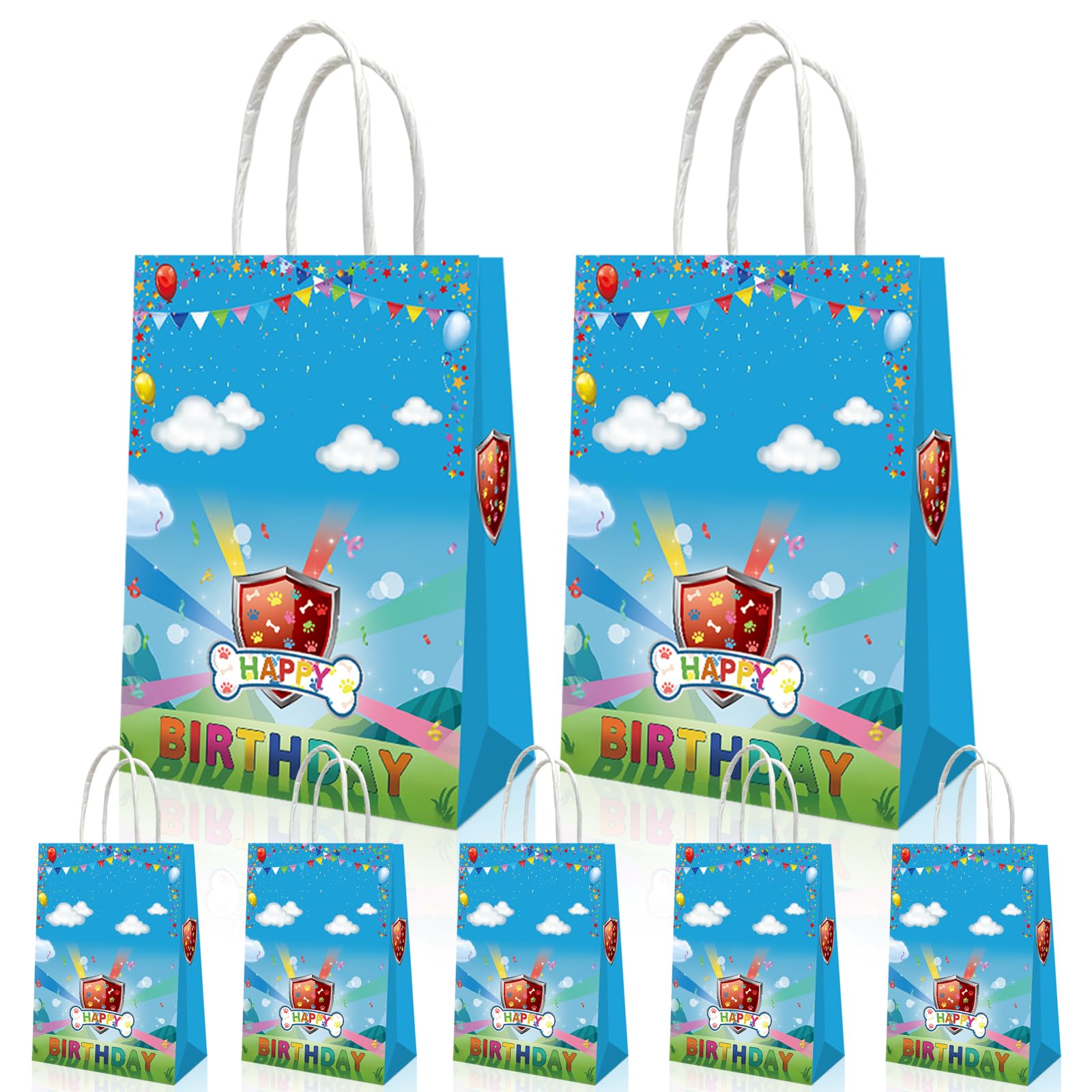 20-Piece Dog-Themed Party Decorations Kit - Includes Birthday Party Supplies, Gift Bags & Candy Bags for Kids (Boys & Girls) - Perfect for Dog Birthday Parties, Themed Events & Classroom Celebrations