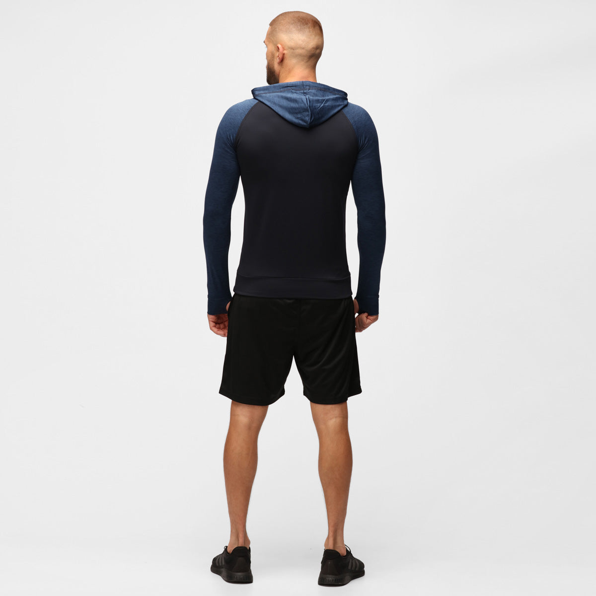 TKB Men's Navy Melange Zip-Up Hoodie - Comfortable & Stylish Casual Wear for Everyday Outfits & Outdoor Activities