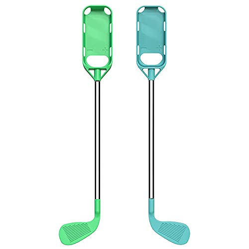 WDGAM Switch Sports Accessories - 2 Pack Golf Club Handle Grips for Nintendo Switch Joy-Con | Compatible with Mario Golf: Super Rush Game | Perfect for Home Gaming & Party Sports Fun