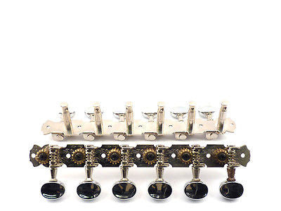 Stentor Premium 12-String Guitar Tuning Pegs - Nickel Plated Machine Heads for Acoustic & Electric Guitars - Perfect for Performances & Studio Recording