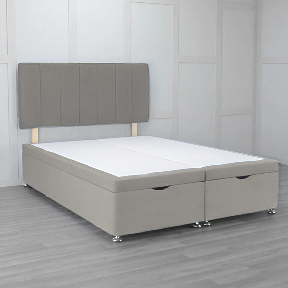 Front Opening Ottoman Bed Base with Storage - Space Saving Bed Frame for Small Rooms & Apartments | Perfect for Extra Storage & Guest Beds