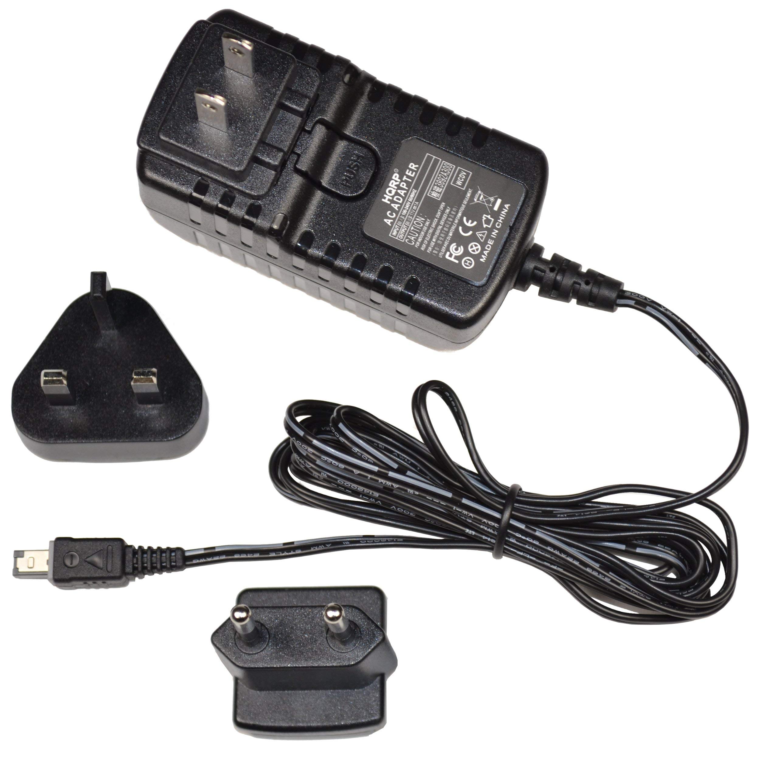 HQRP Replacement AC Adapter & Charger for JVC GZ-MG57 GZ-MG57U GZ-MG57US GZ-MG630 Camcorder - US Wall Plug & Euro Adapter Included - Perfect for Travel & Home Use