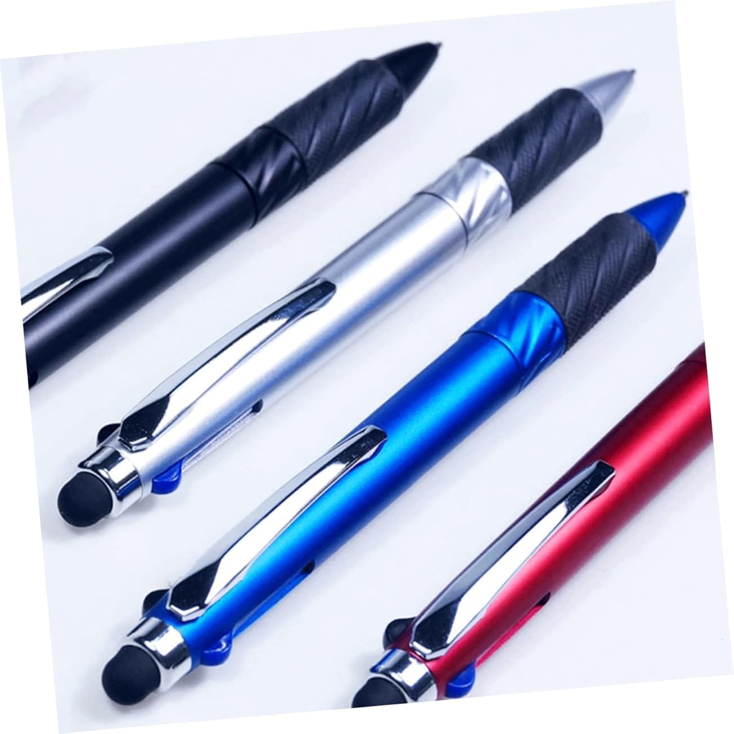 4-Pack Smooth Writing Retractable Gel Ink Pens - Quick-Drying Ballpoint Rollerball Pens for Students, Office & Home Use - Perfect for Note Taking, Journaling & Everyday Writing Tasks