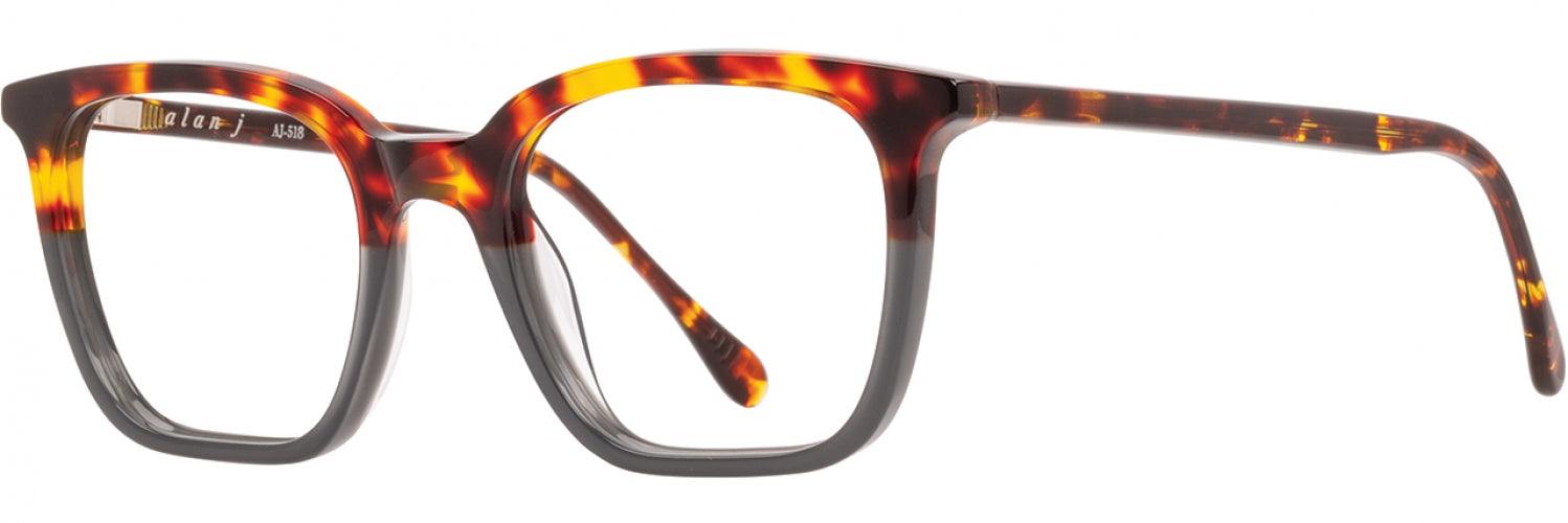 Alan J AJ518 Stylish Eyeglasses for Men & Women - Lightweight & Durable Frames for Reading, Driving & Everyday Use
