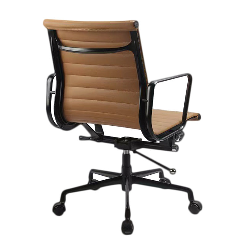 DAKIN Ergonomic Low Back Office Chair - Tan & Black Mesh Fabric - Comfortable Desk Chair for Home & Office Workspaces - Ideal for Long Hours of Sitting & Computer Work