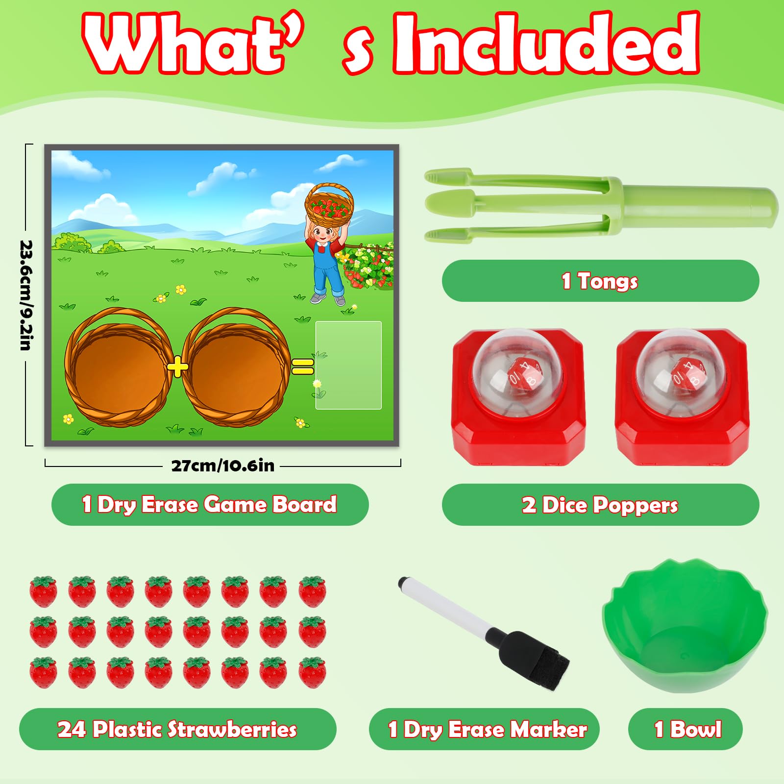Educational Math Board Games for Kids with Dice Poppers | Fun Addition & Subtraction Learning Games | Counting Toys & Math Manipulatives for Kindergarten & Homeschool | Develop Fine Motor Skills | Perfect for Classroom Activities & Family Game Nights
