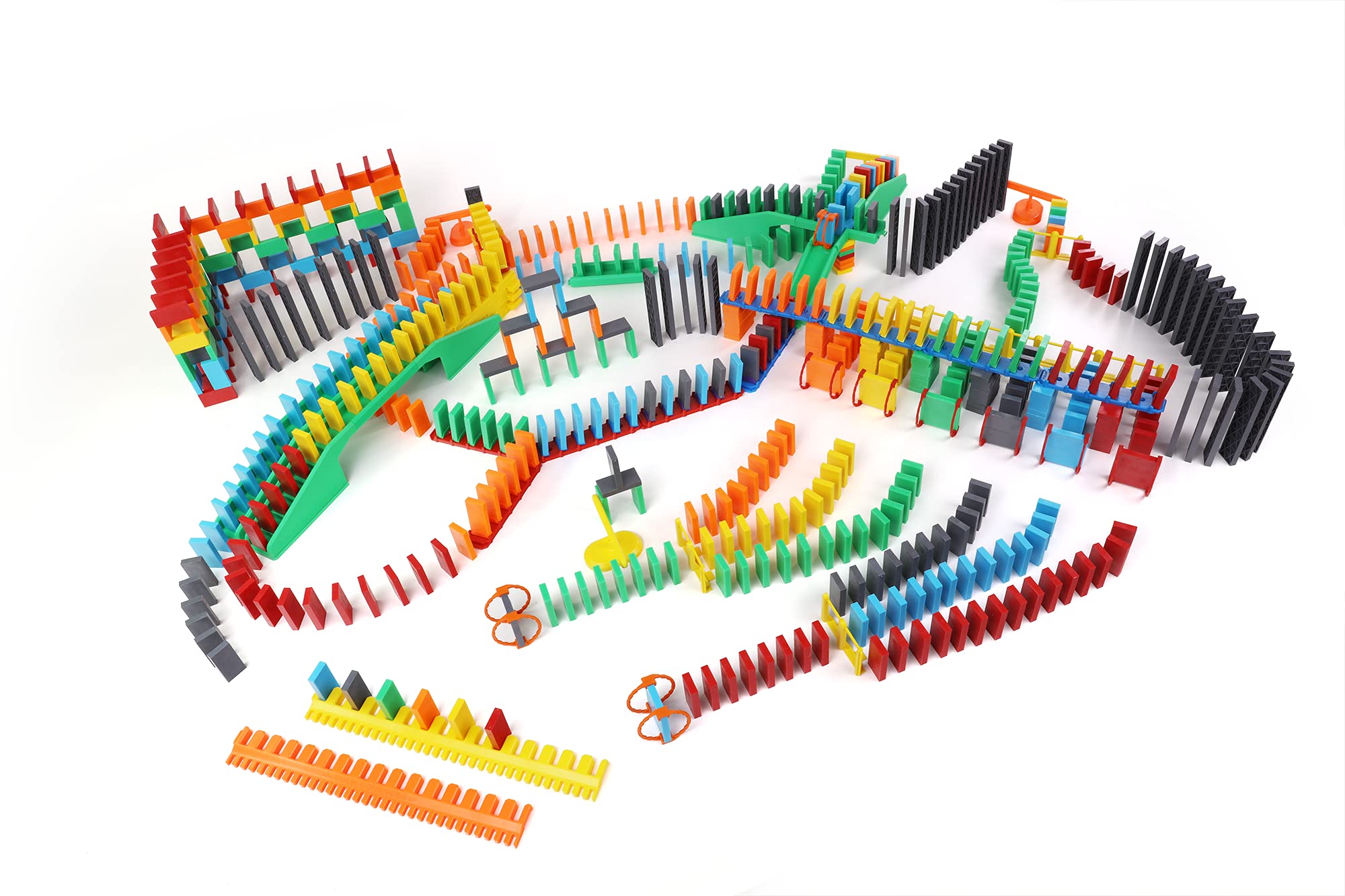 Bulk Dominoes Pro-Domino Kit - 300 Piece STEM Learning Toys for Kids, Family Board Games, Educational Building Blocks for Chain Reaction & Toppling Fun | Perfect for Classroom Activities, Birthday Gifts & Indoor Family Game Night