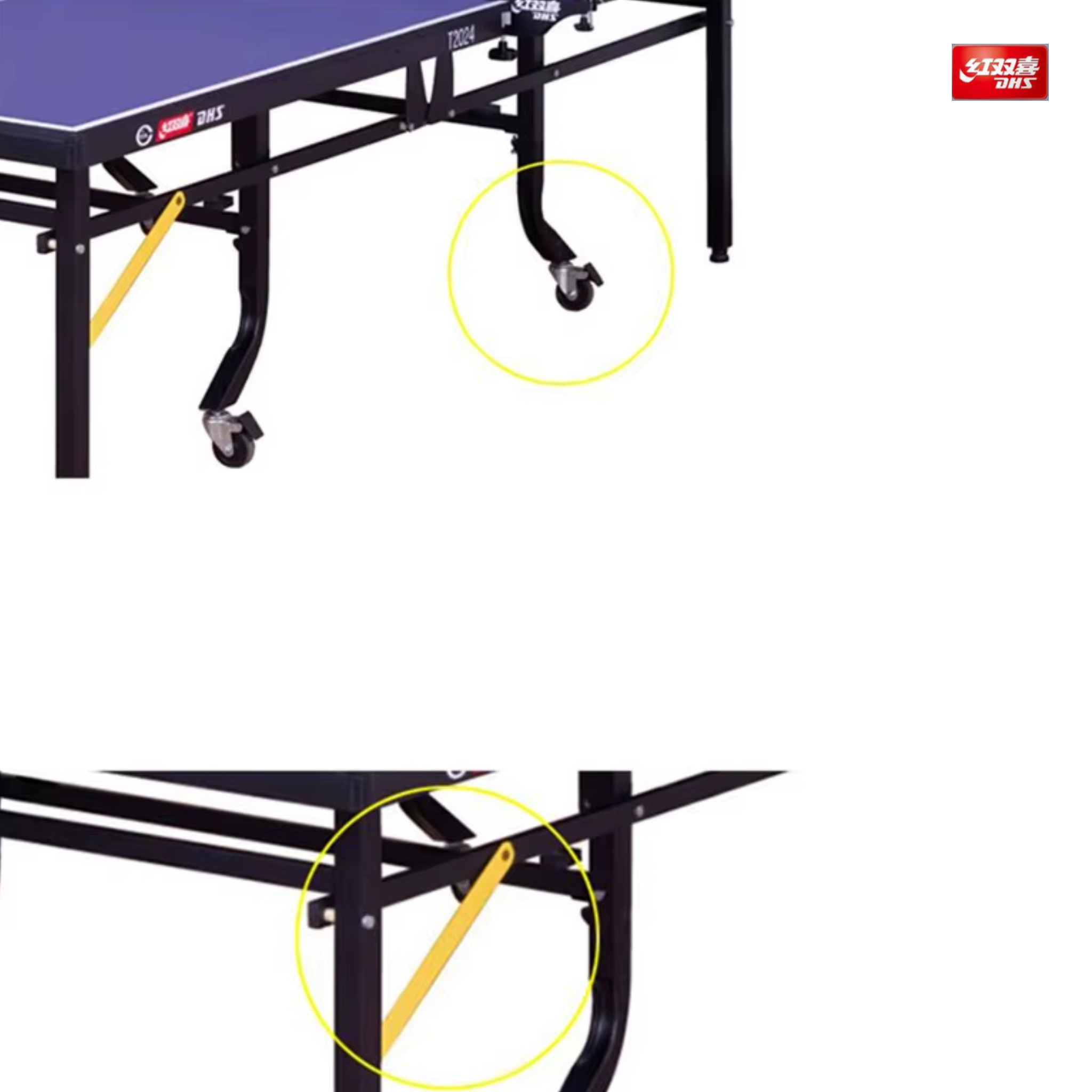 DHS T2024 Foldable Table Tennis Table - Professional Indoor/Outdoor Ping Pong Table for Home, Office & Backyard | Portable Design for Easy Storage & Setup