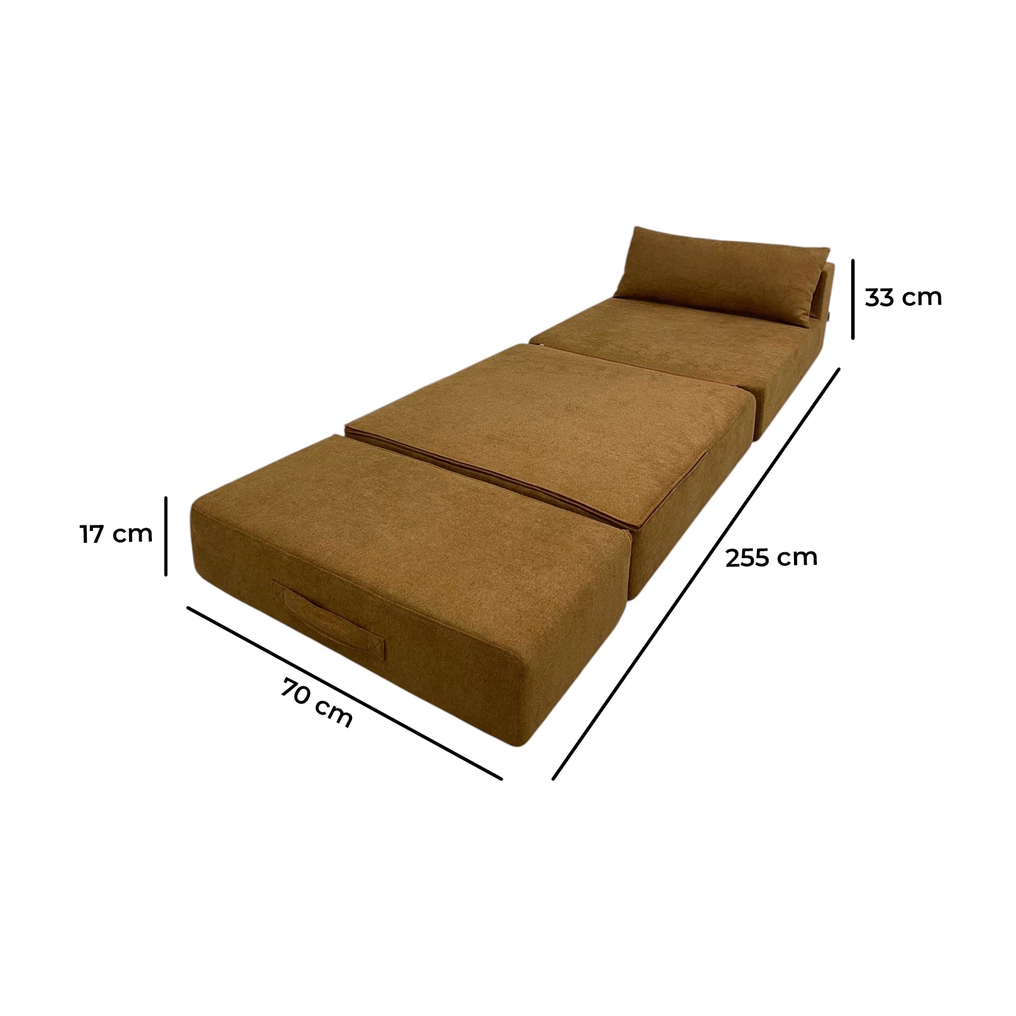 Ashley Convertible Sofa Bed - 3-in-1 Sleeper Sofa with Storage | Modern Space-Saving Furniture for Small Apartments, Guest Rooms & Home Offices