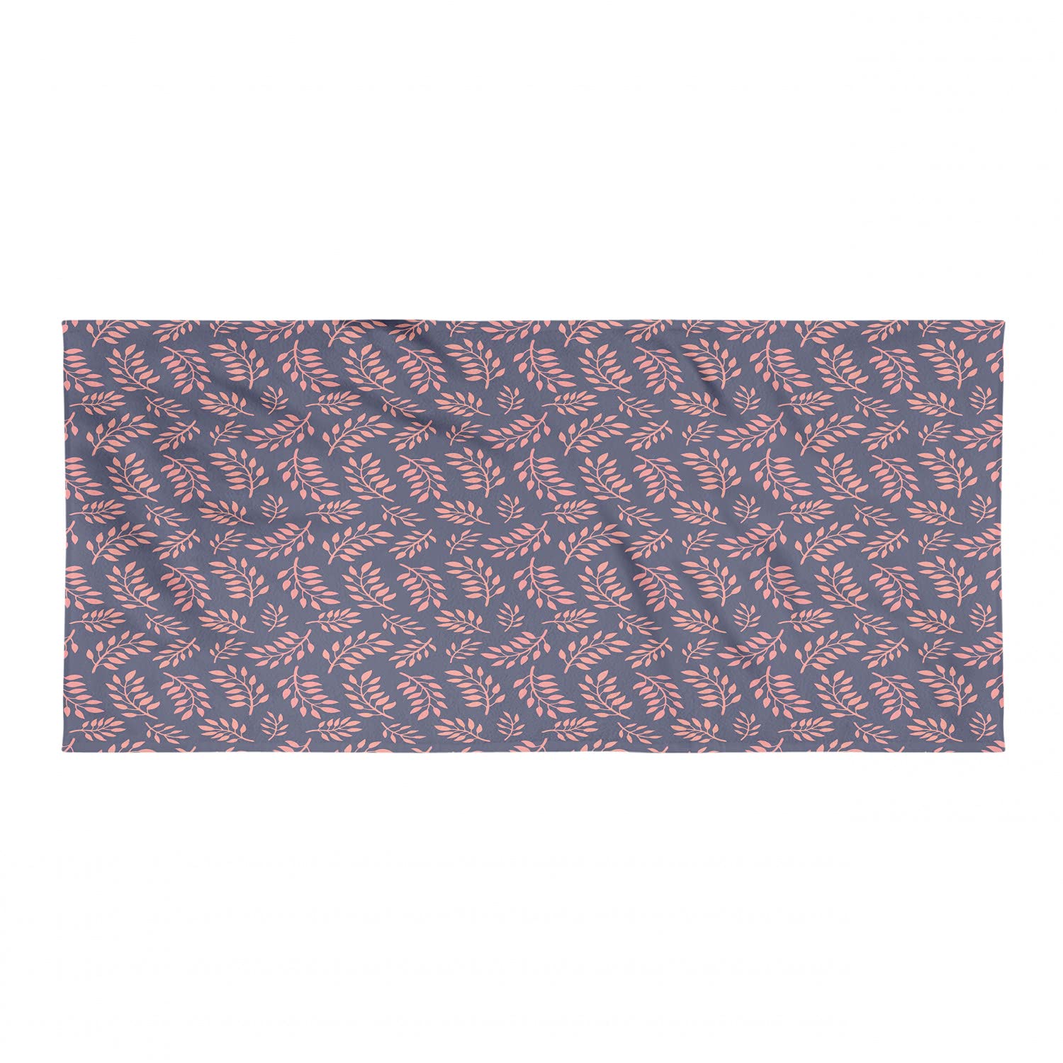 Ambesonne Coral Hiking Towel - Quick Dry Lightweight Microfiber Travel Towel with Abstract Leafy Branches Bicolor Design - Perfect for Camping, Backpacking, Beach, Yoga & Gym - Purple Coral Pattern