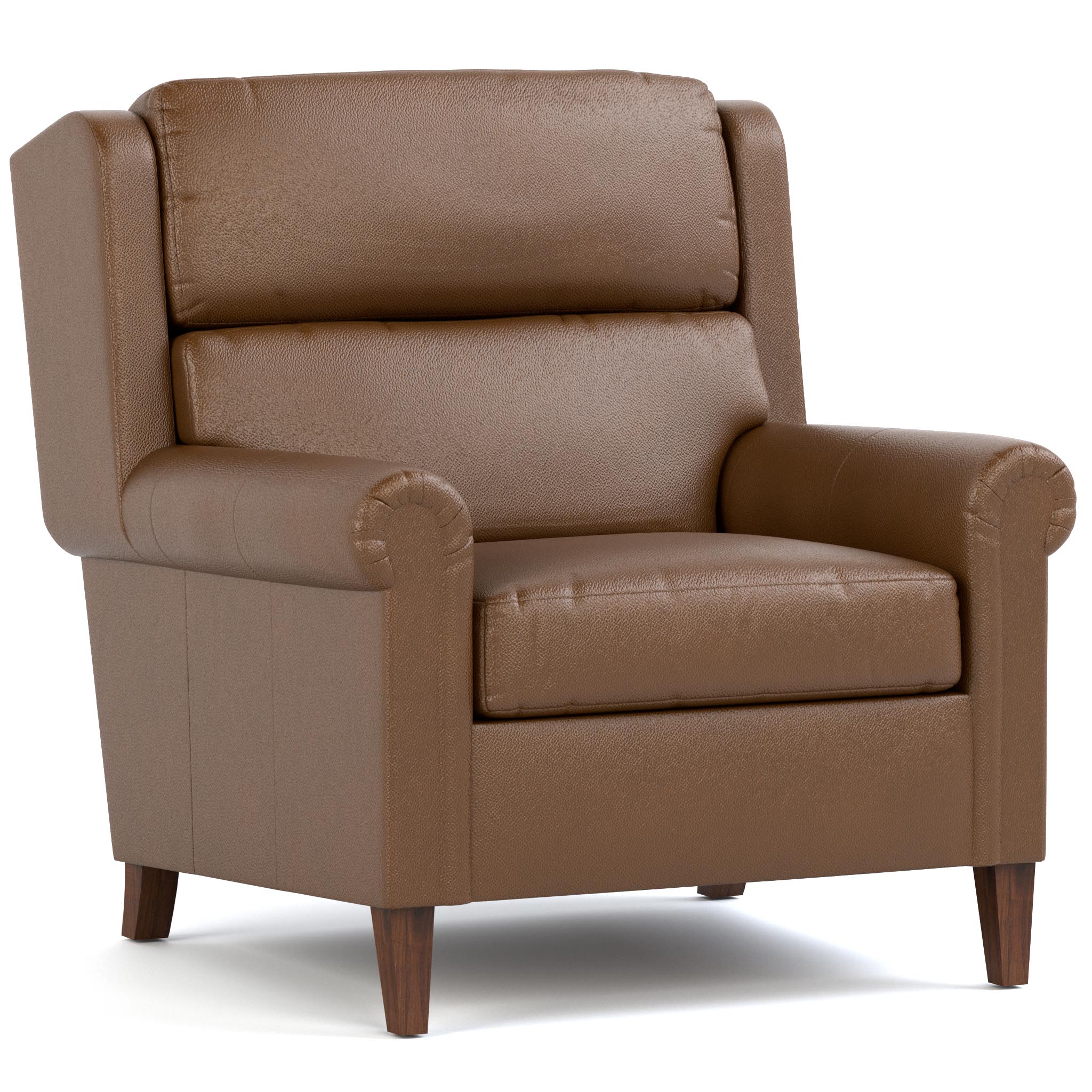 Woodlands Small Roll Arm Chair - Compact & Stylish Upholstered Accent Chair for Living Room, Bedroom, or Office - Perfect for Small Spaces & Cozy Reading Nooks