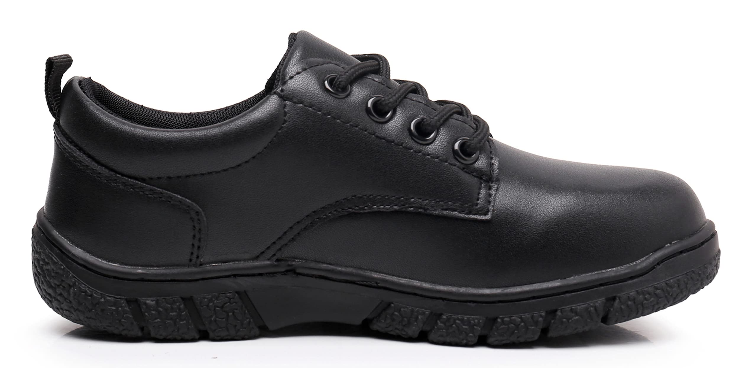 Blikcom Boys' Adjustable Lace Oxford Dress Shoes - Kids Formal School Uniform Loafers for Classroom & Special Occasions