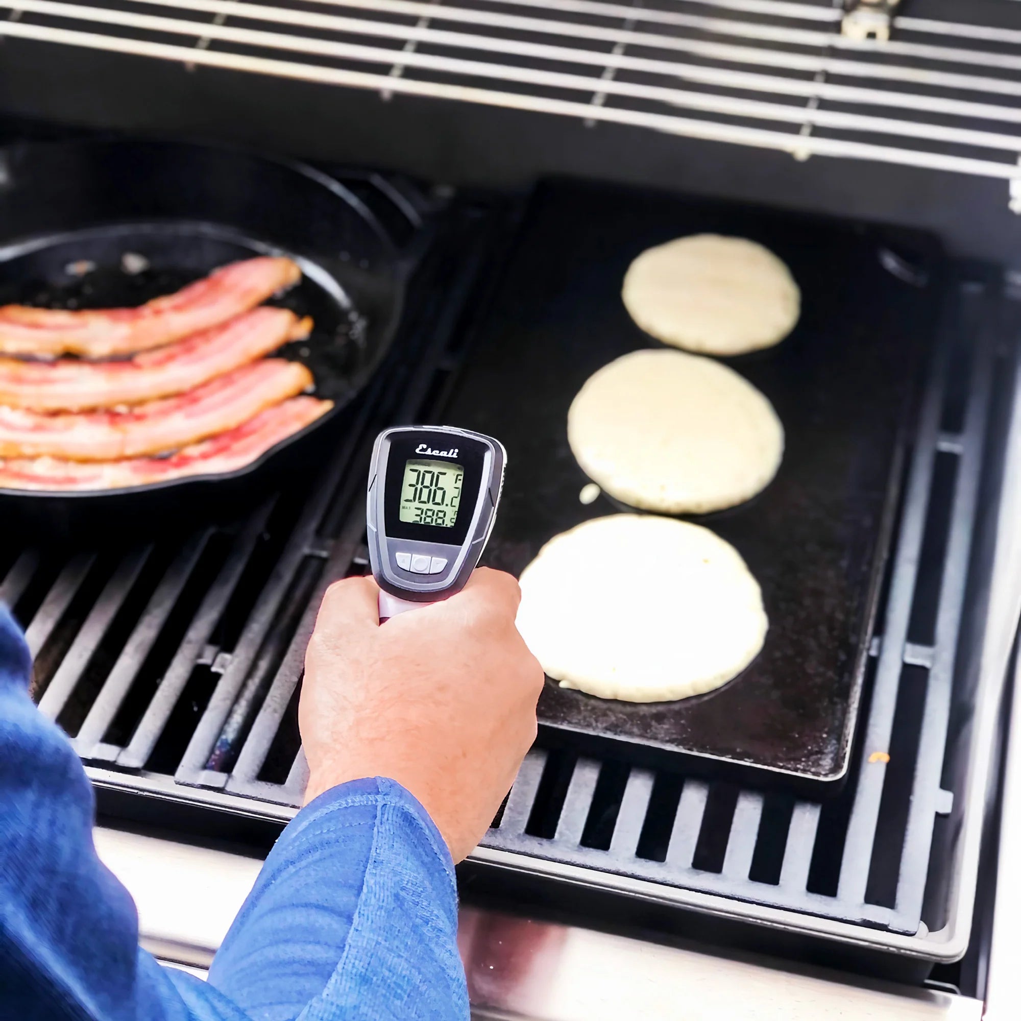 Escali Infrared & Probe Digital Thermometer - Fast & Accurate Cooking, Grilling, Baking - Perfect for Kitchen, BBQ, and Food Safety