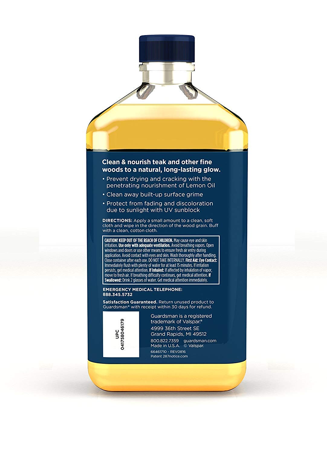 Guardsman Revitalizing Lemon Oil for Wood Furniture - 16 oz (2 Pack) | Restores Shine & Protects Wood | Perfect for Dining Tables, Cabinets & Antique Furniture Care