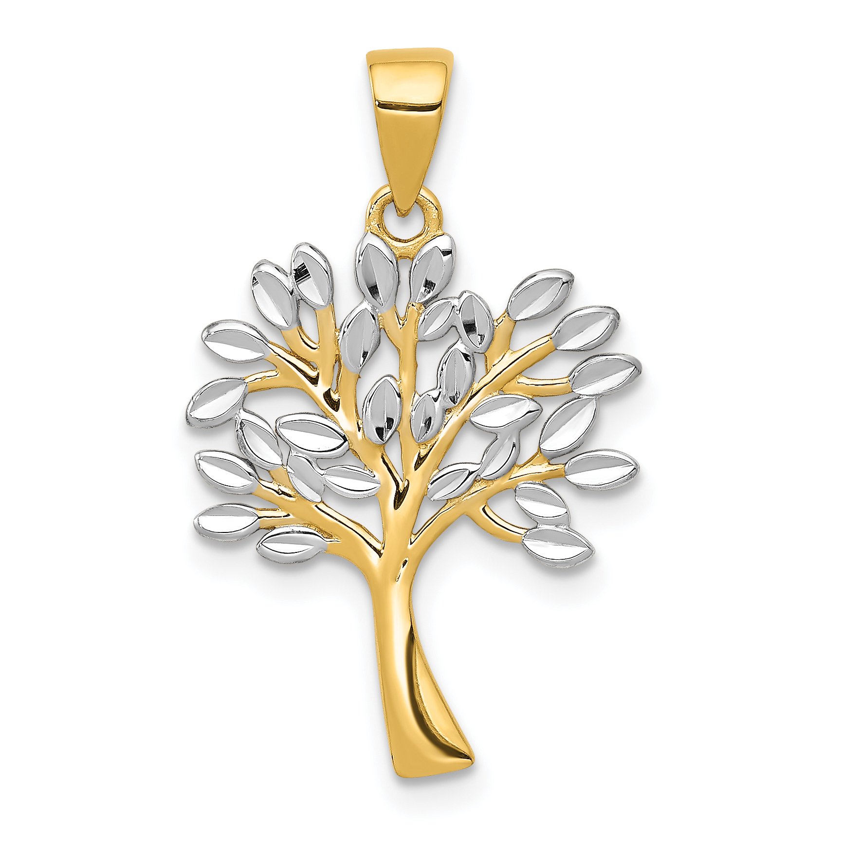 14K Solid Yellow Gold Tree of Life Necklace for Women - Elegant Pendant Charm with Chain - Perfect for Gifts, Anniversaries & Spiritual Jewelry Lovers