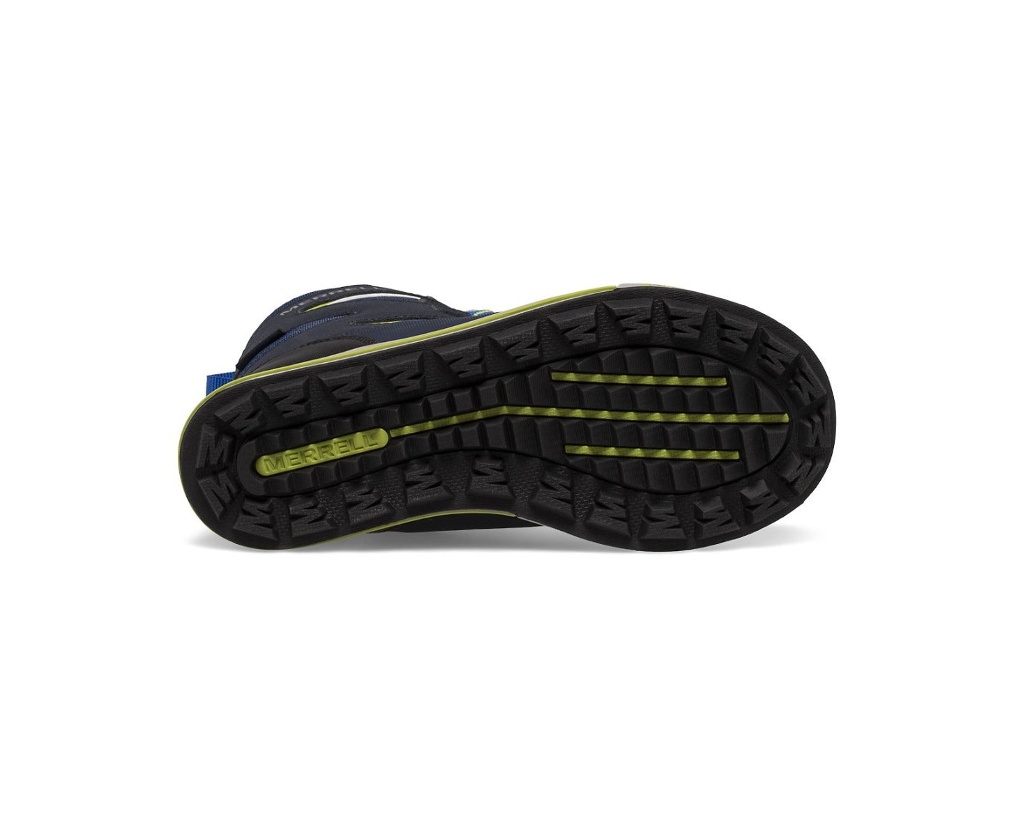 Merrell Snow Bank Kids Snow Boots - Navy/Citron - Waterproof Winter Boots for Boys & Girls - UK Size 10 - Perfect for Snow Play, Sledding & Cold Weather Adventures