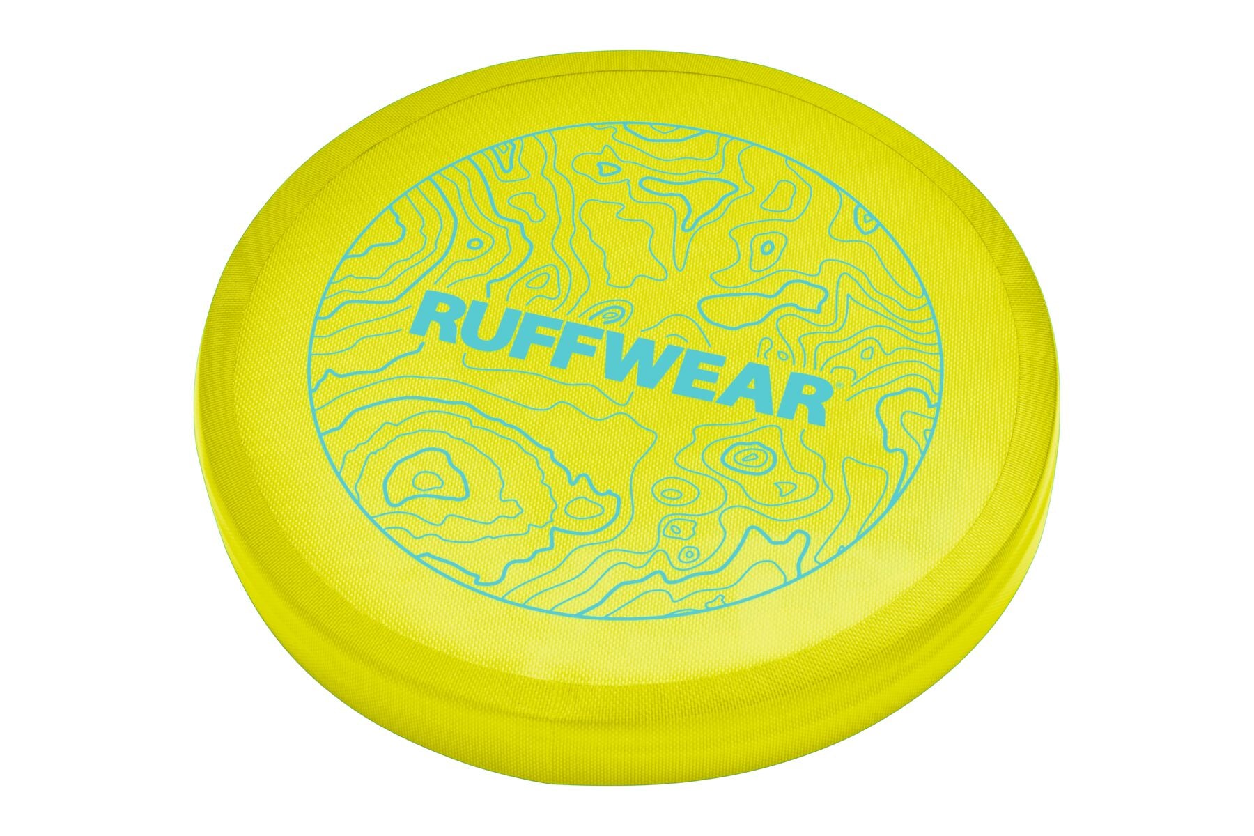 Ruffwear® Camp Flyer Disco & Plate Dog Bowl - Phosphorescent Green (Lichen Green) for Camping, Hiking & Outdoor Adventures